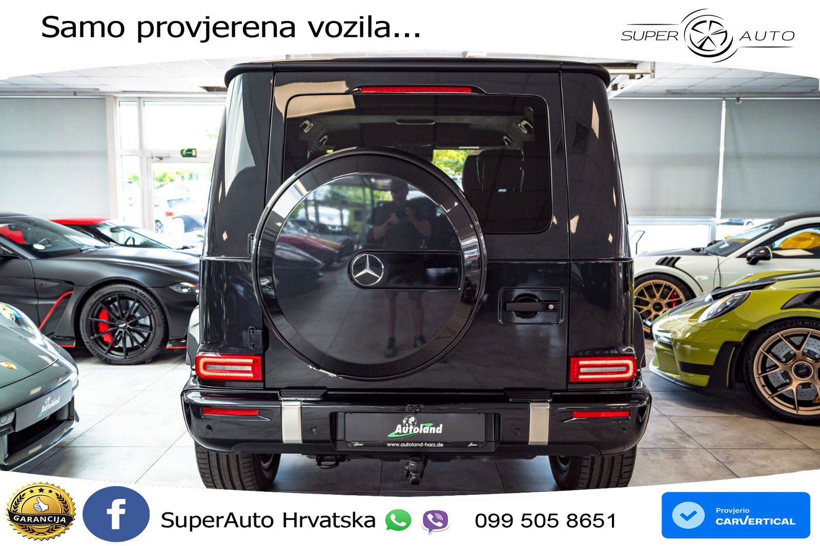 Mercedes G 450d Long (367 KS) 4MATIC 9G-TRONIC Superior ACC+HEAD+4xGR SJED+360+PANO