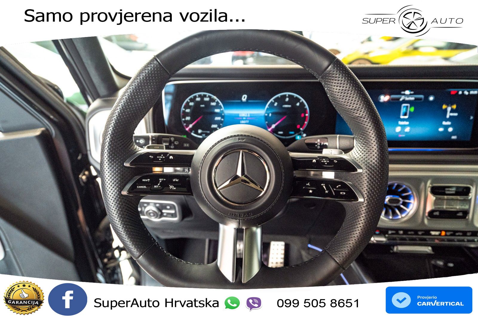 Mercedes G 450d Long (367 KS) 4MATIC 9G-TRONIC Superior ACC+HEAD+4xGR SJED+360+PANO