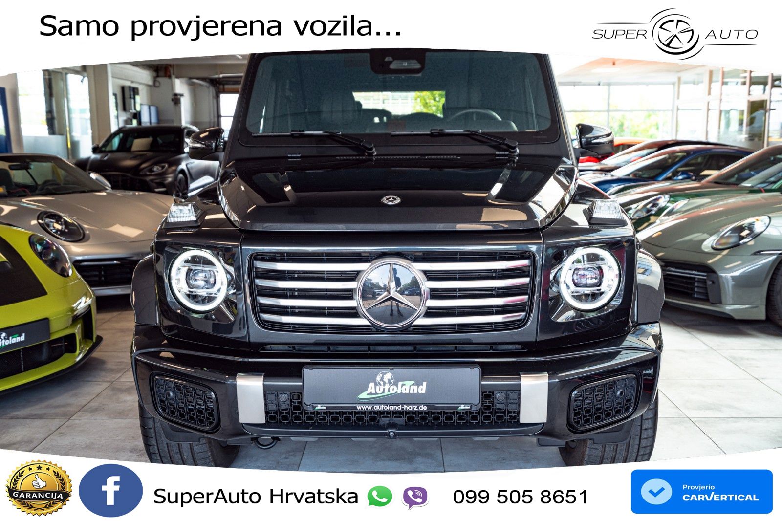 Mercedes G 450d Long (367 KS) 4MATIC 9G-TRONIC Superior ACC+HEAD+4xGR SJED+360+PANO