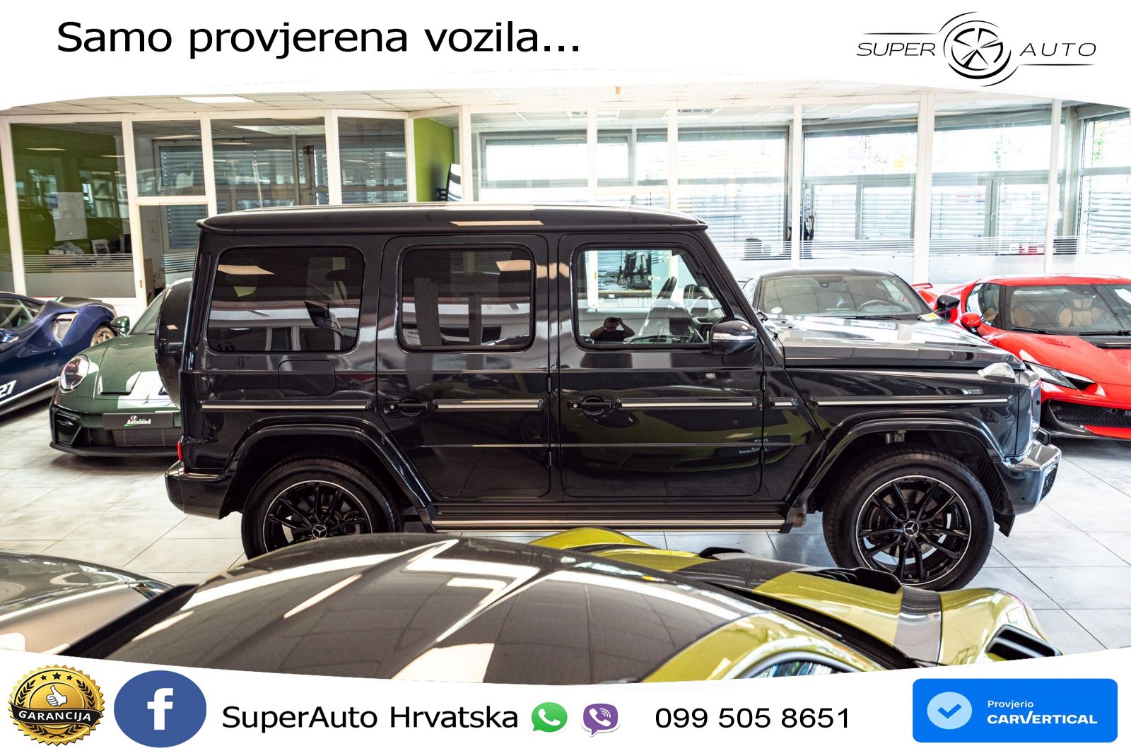 Mercedes G 450d Long (367 KS) 4MATIC 9G-TRONIC Superior ACC+HEAD+4xGR SJED+360+PANO