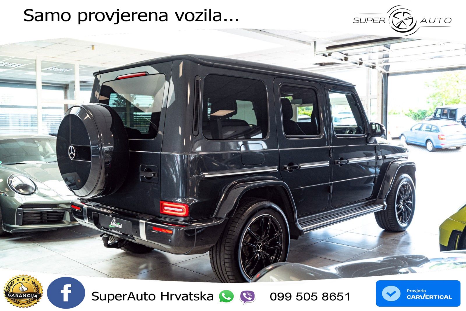 Mercedes G 450d Long (367 KS) 4MATIC 9G-TRONIC Superior ACC+HEAD+4xGR SJED+360+PANO
