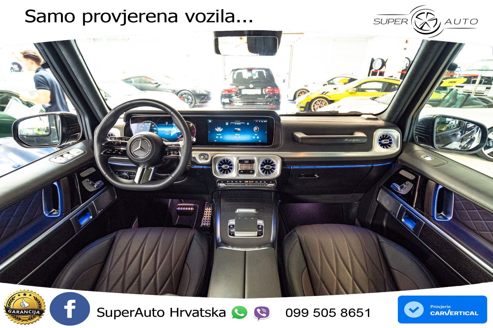 Mercedes G 450d Long (367 KS) 4MATIC 9G-TRONIC Superior ACC+HEAD+4xGR SJED+360+PANO