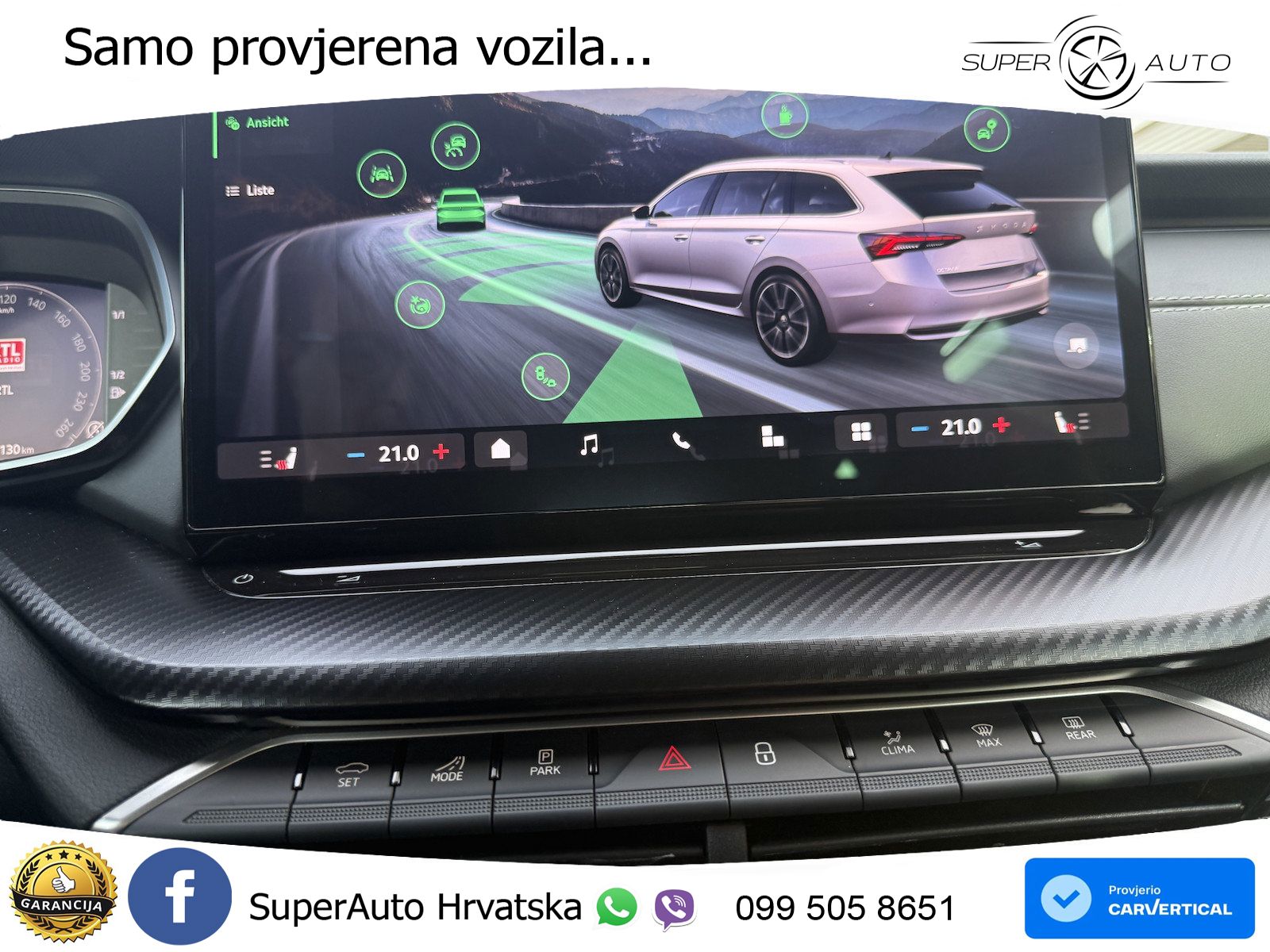 Škoda Octavia Combi 2.0 TDI (150 KS) DSG SportLine LED+GR SJED+ACC