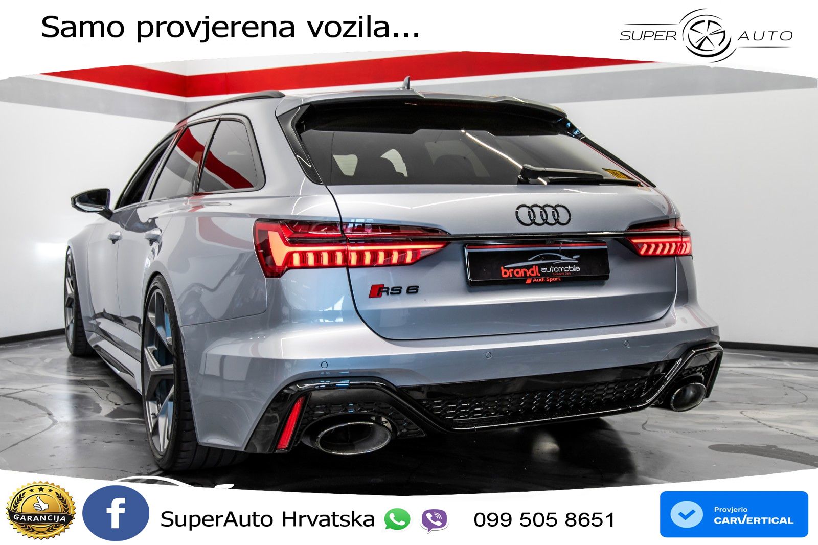 Audi RS6 Avant 4.0 TFSI V8 performance (630 KS)  quattro tiptronic