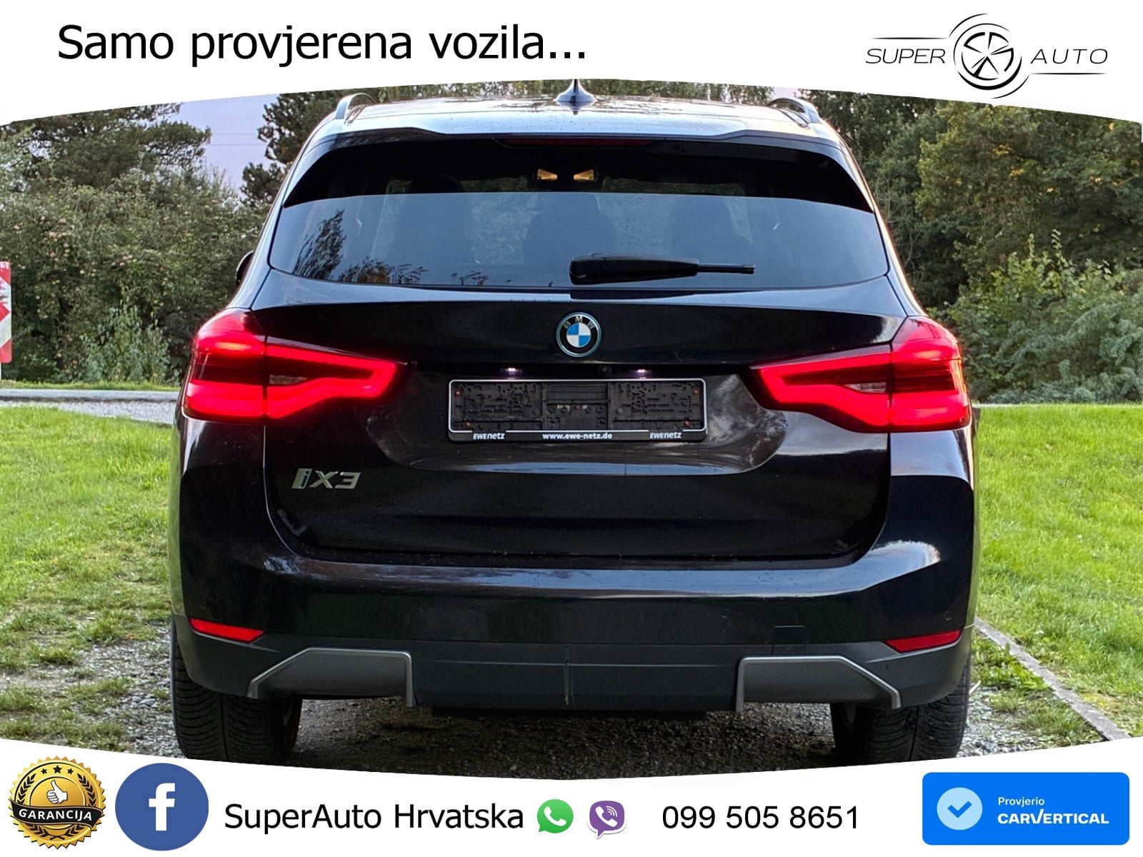BMW iX3 80 kWh (286 KS) LED+GR SJED+ACC