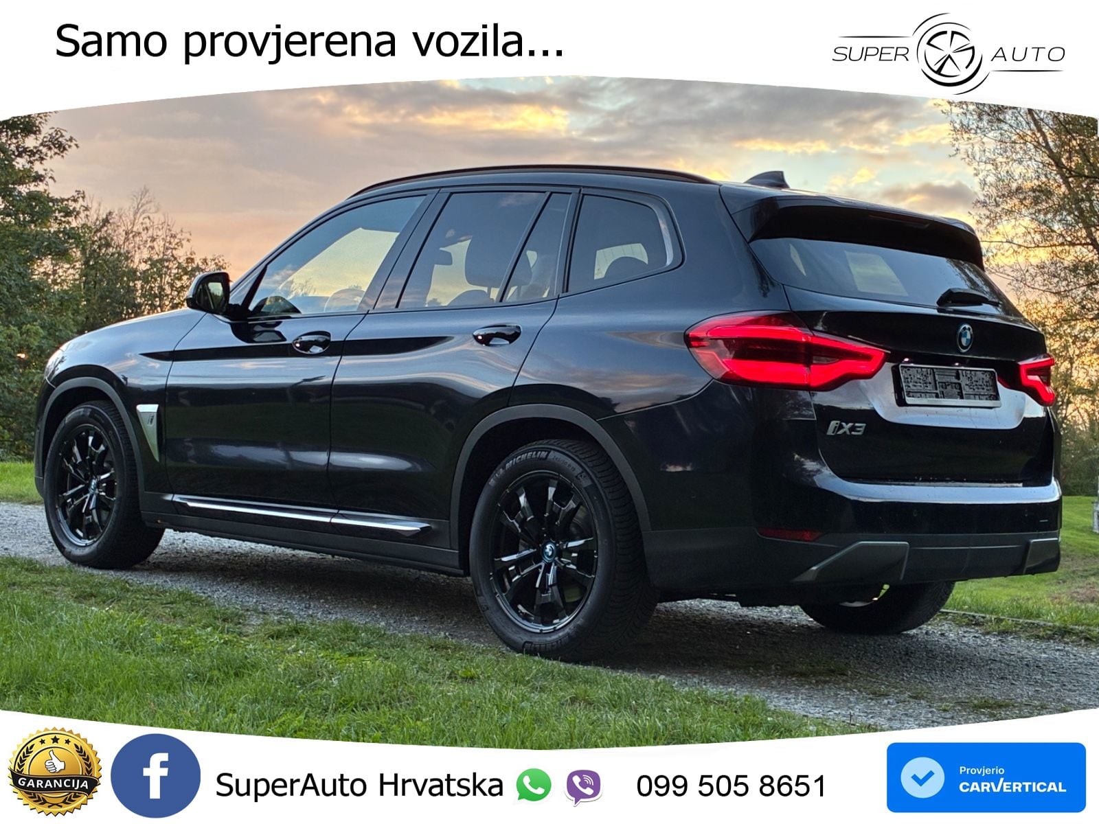 BMW iX3 80 kWh (286 KS) LED+GR SJED+ACC