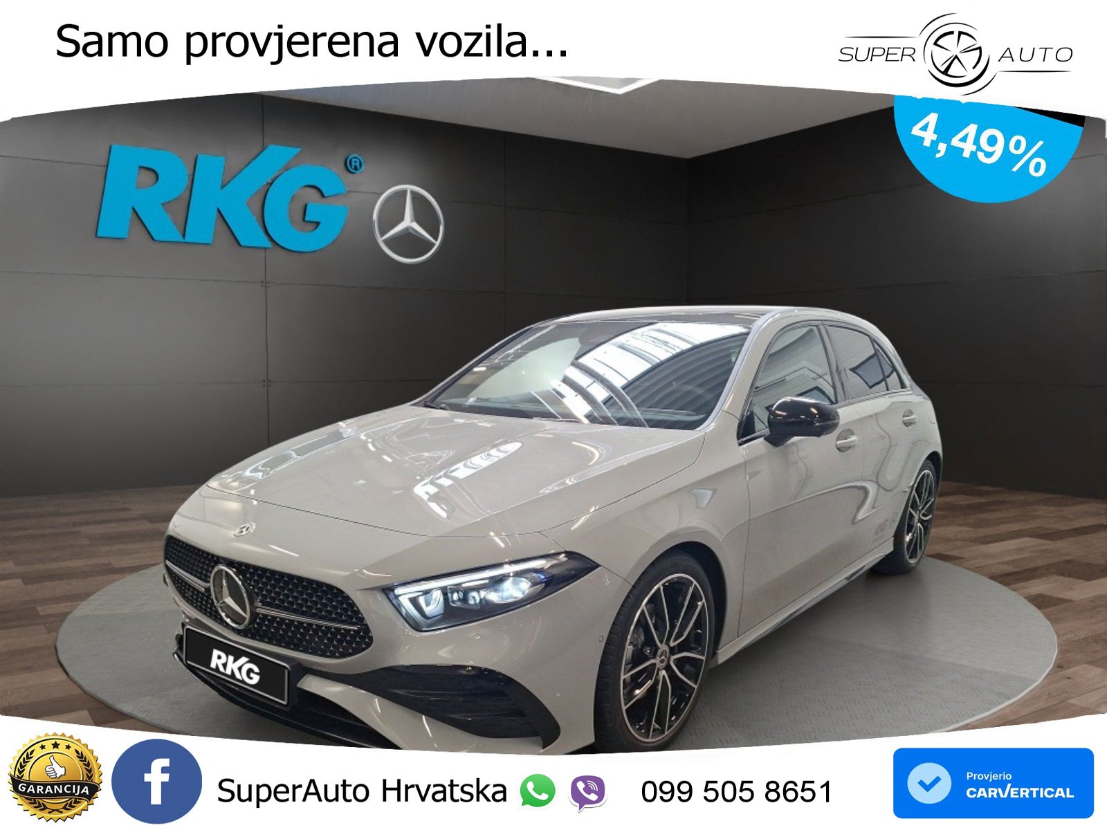 Mercedes-Benz A 200d 8G-DCT AMG ACC+GR SJED+360+PANO
