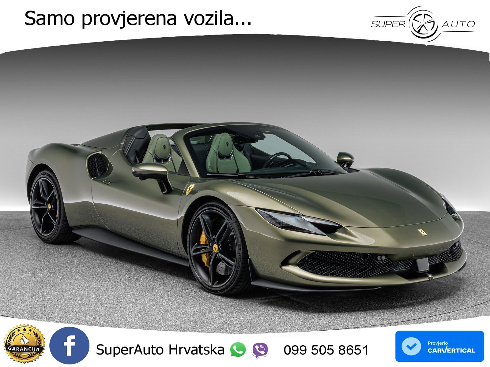 Ferrari 296 GTS 3.0 V6 (830 KS) F1 DCT