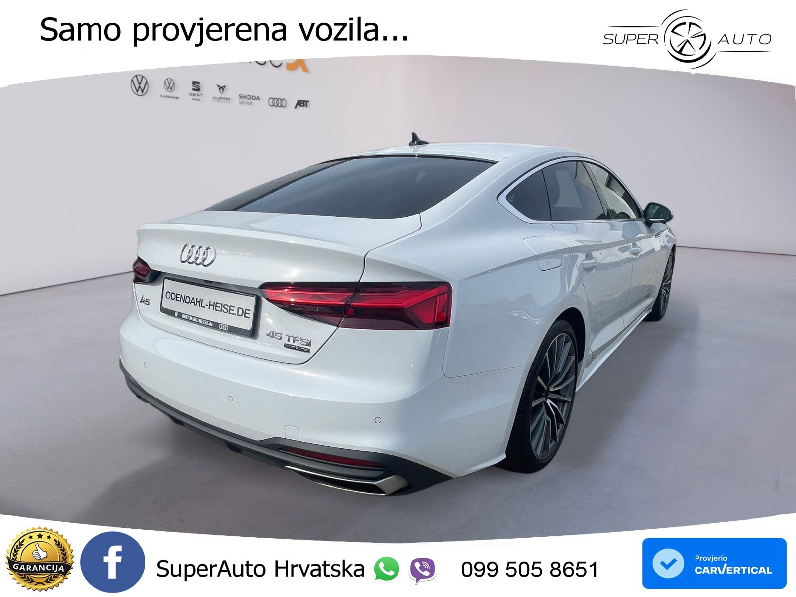 Audi A5 Sportback 45 TFSI (265 KS) quattro S tronic MATRIX+GR SJED+KAM