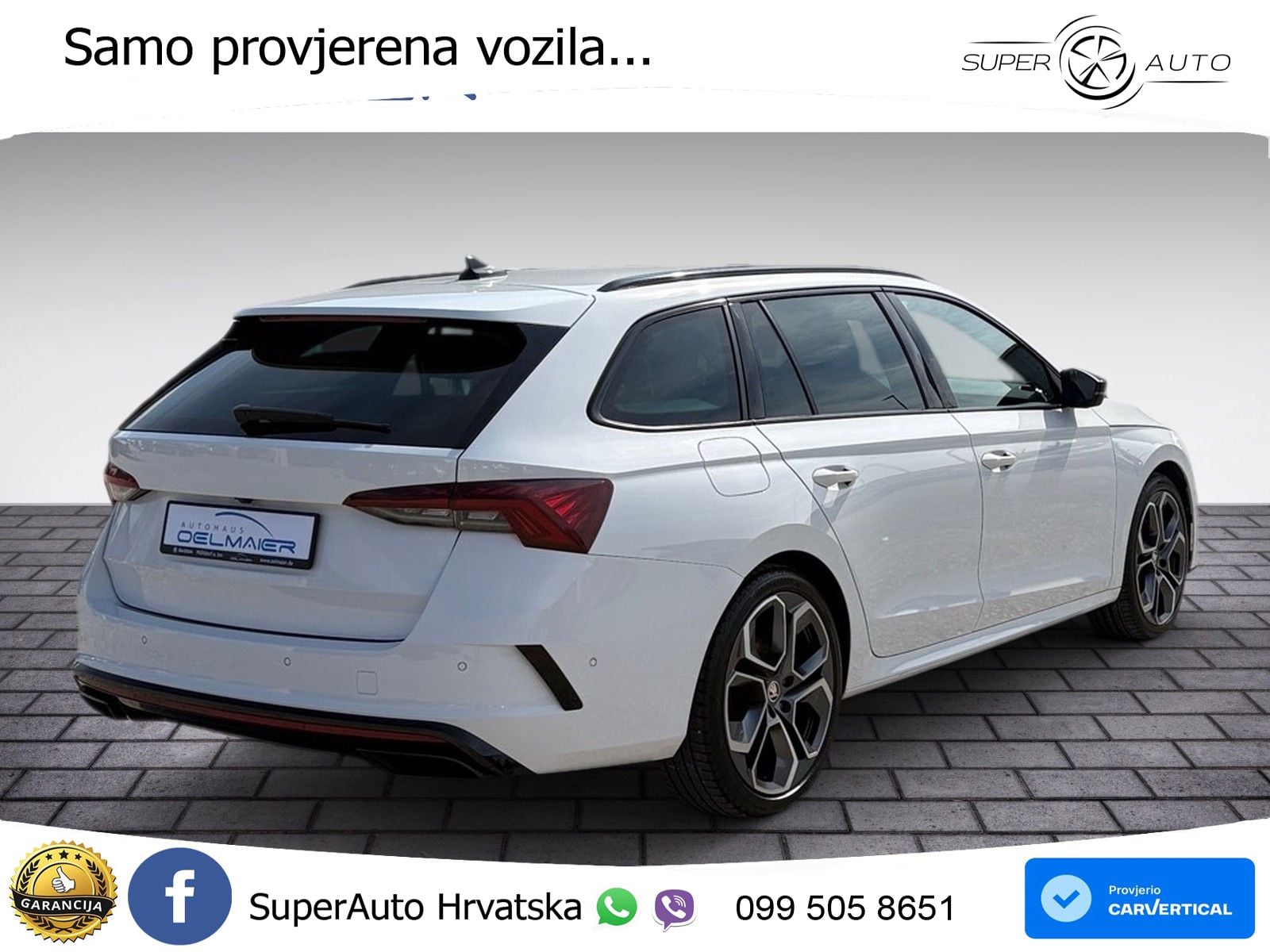 Škoda Octavia Combi RS 2.0 TDI (200 KS) 4x4 DSG LED+GR SJED+ACC