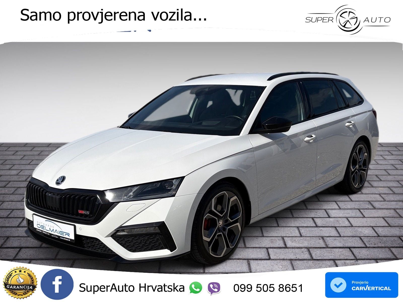 Škoda Octavia Combi RS 2.0 TDI (200 KS) 4x4 DSG LED+GR SJED+ACC