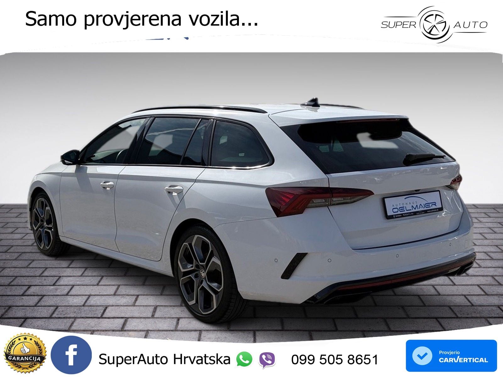 Škoda Octavia Combi RS 2.0 TDI (200 KS) 4x4 DSG LED+GR SJED+ACC