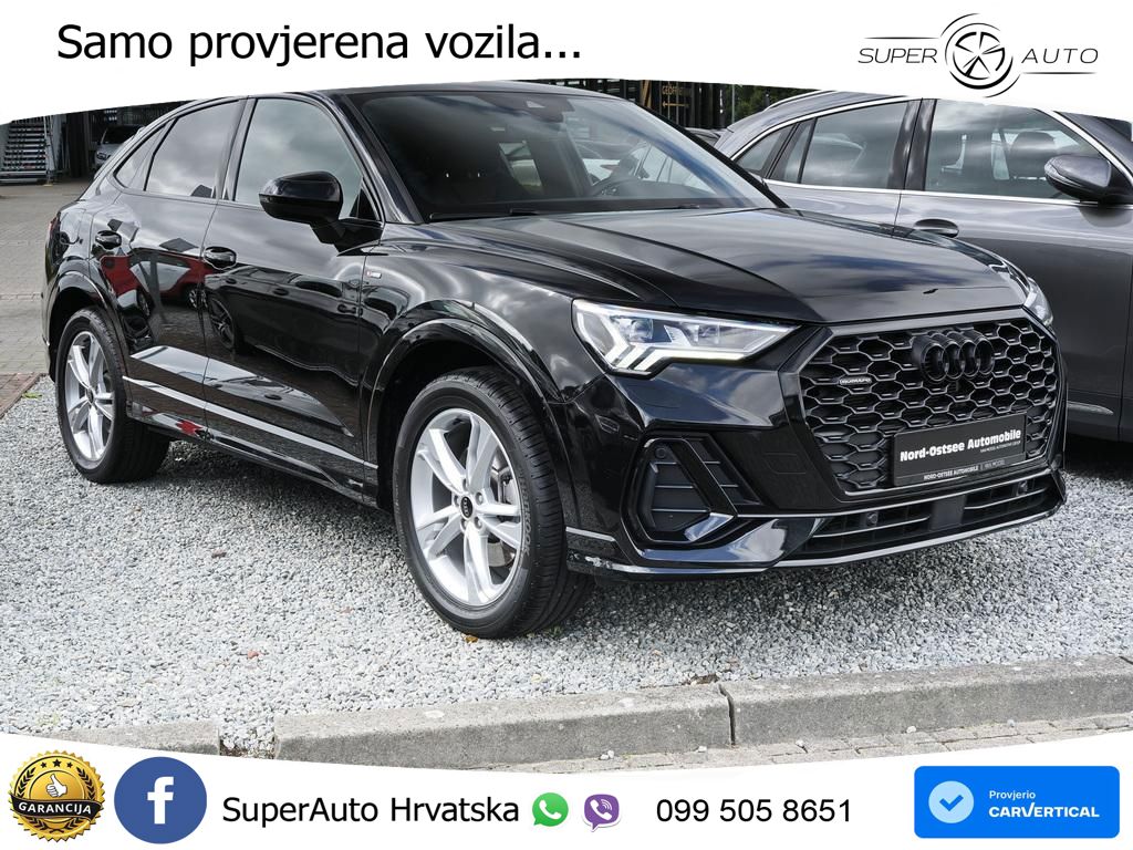 Audi Q3 Sportback 45 TFSI (245 KS) quattro S tronic S line MATRIX+GR SJED+KAM