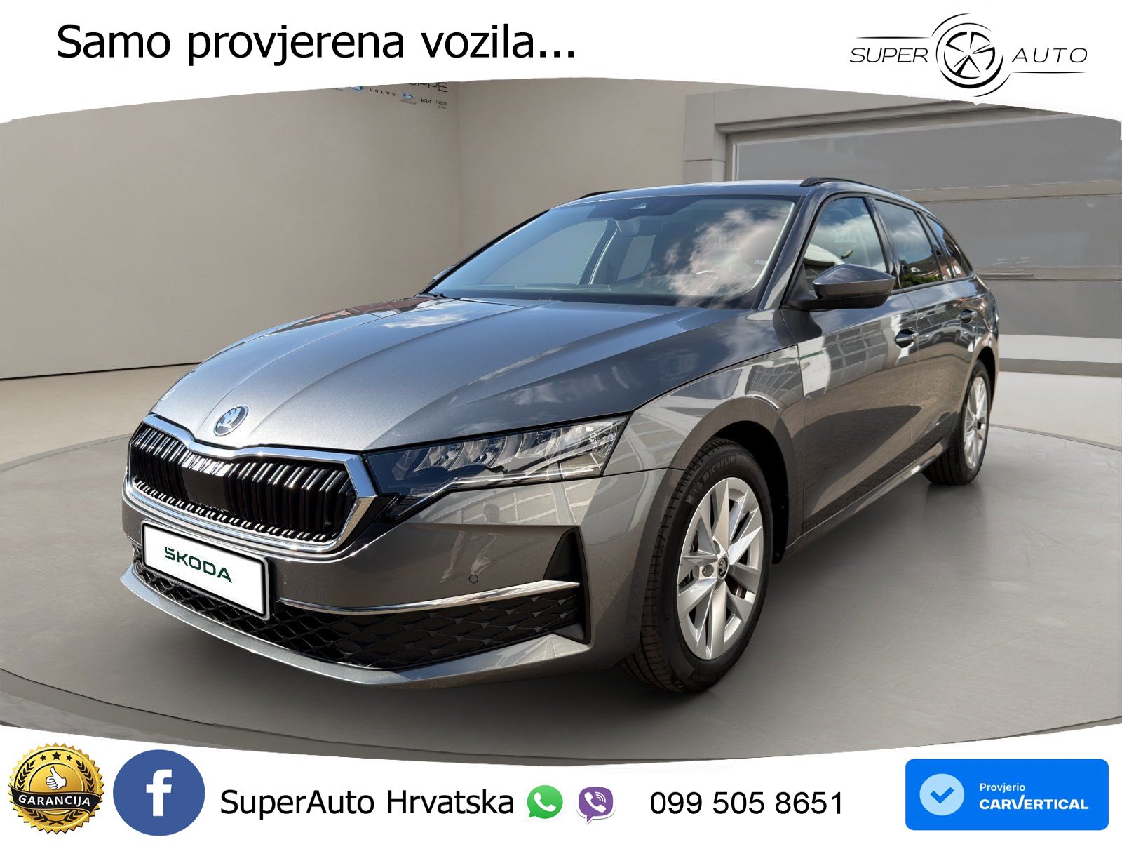 Škoda Octavia Combi 2.0 TDI (150 KS) DSG LED+GR SJED+ACC