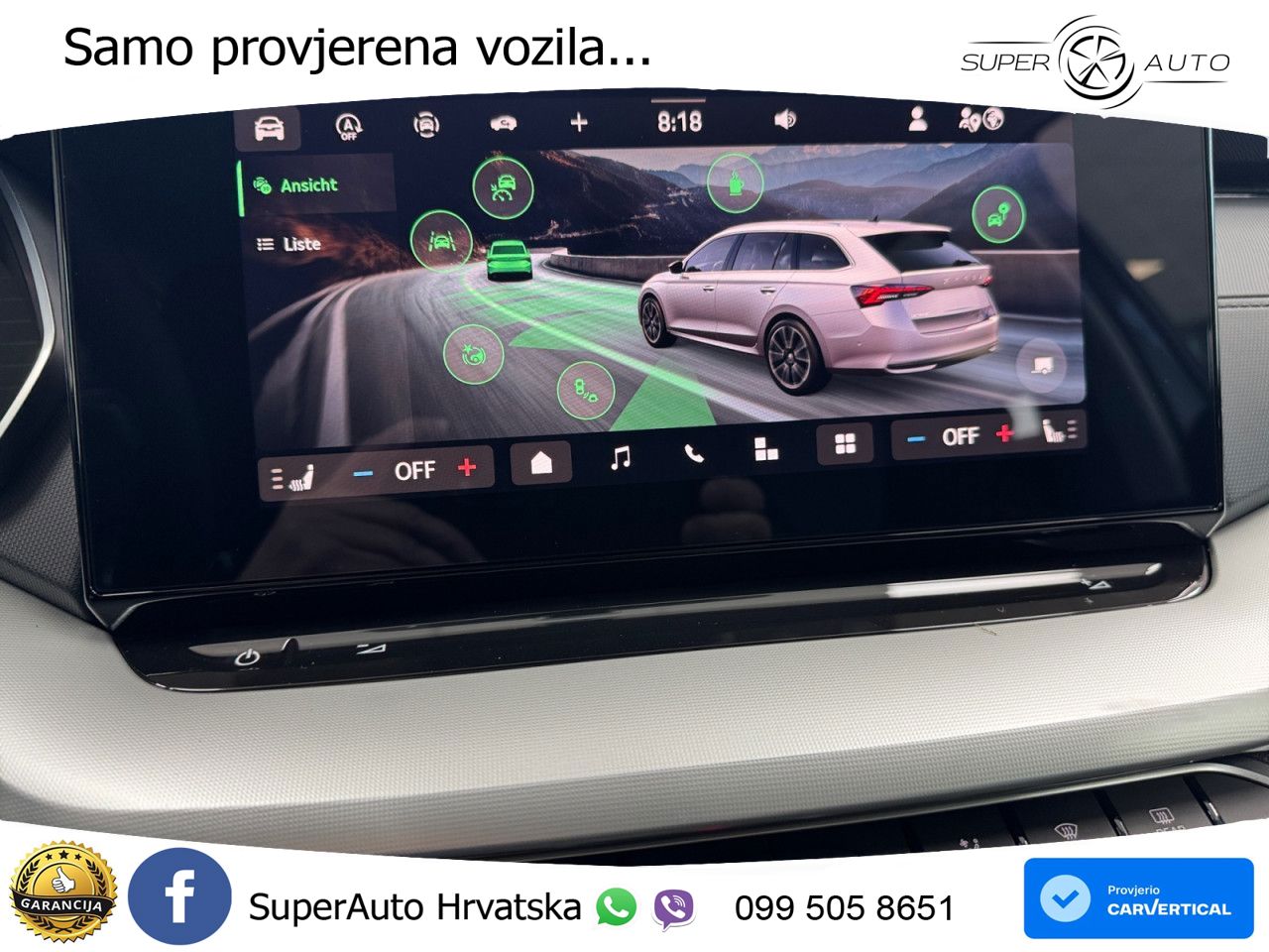 Škoda Octavia Combi 2.0 TDI (150 KS) DSG LED+GR SJED+ACC