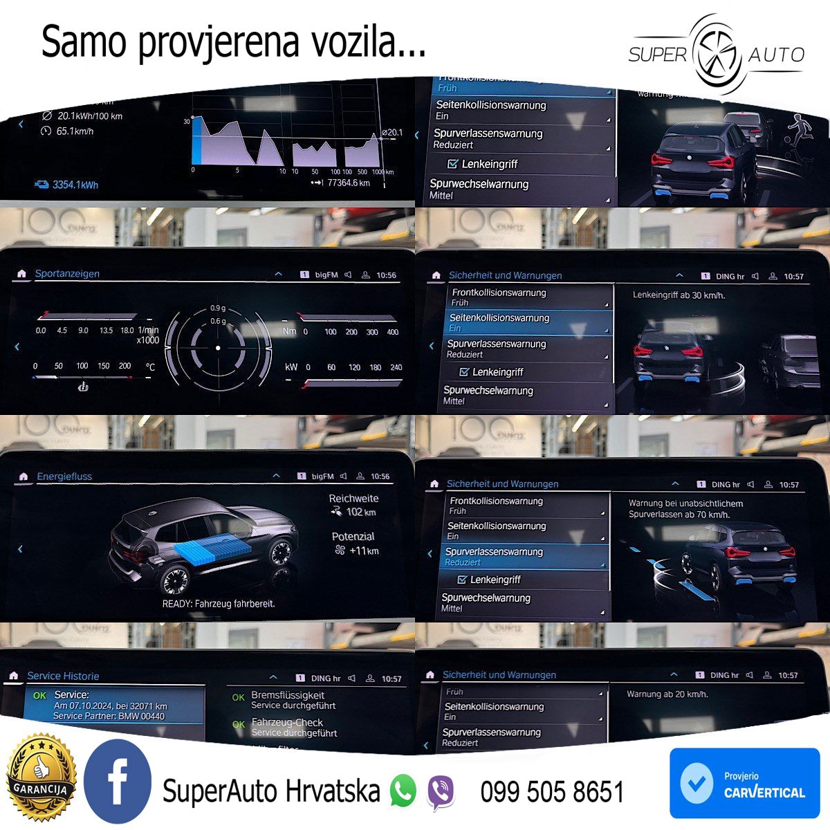 BMW iX3 80 kWh (286 KS) ACC+HEAD+GR SJED+360+PANO