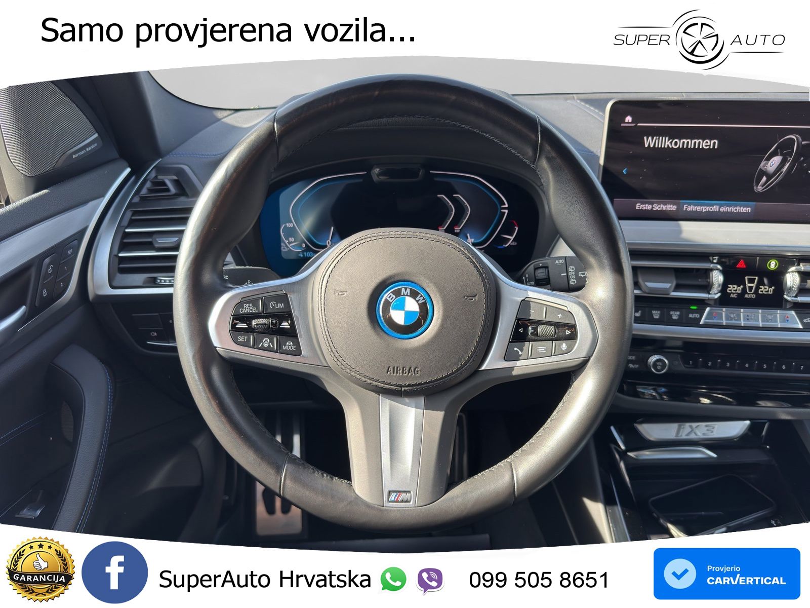 BMW iX3 80 kWh (286 KS) ACC+HEAD+GR SJED+360+PANO