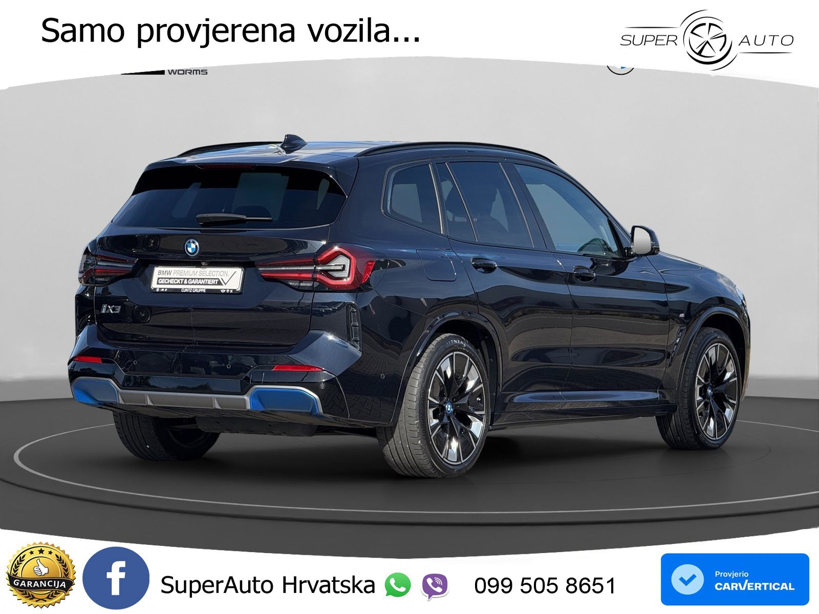 BMW iX3 80 kWh (286 KS) ACC+HEAD+GR SJED+360+PANO