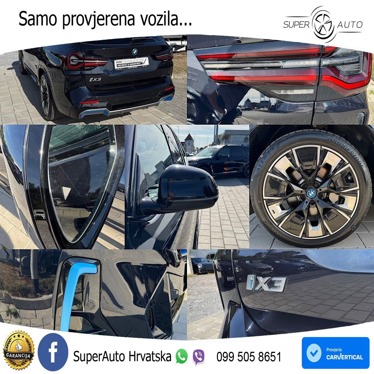 BMW iX3 80 kWh (286 KS) ACC+HEAD+GR SJED+360+PANO