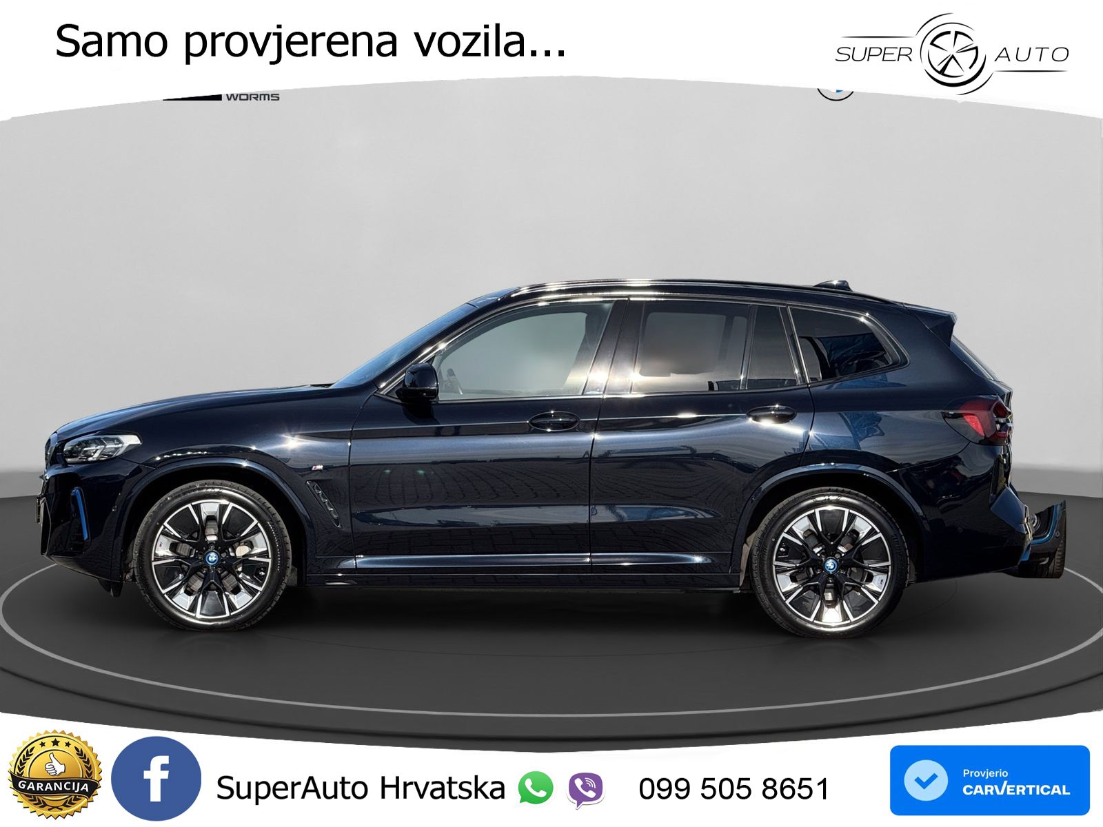 BMW iX3 80 kWh (286 KS) ACC+HEAD+GR SJED+360+PANO