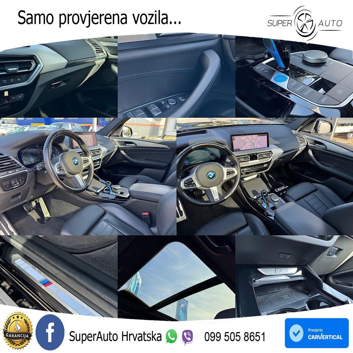 BMW iX3 80 kWh (286 KS) ACC+HEAD+GR SJED+360+PANO