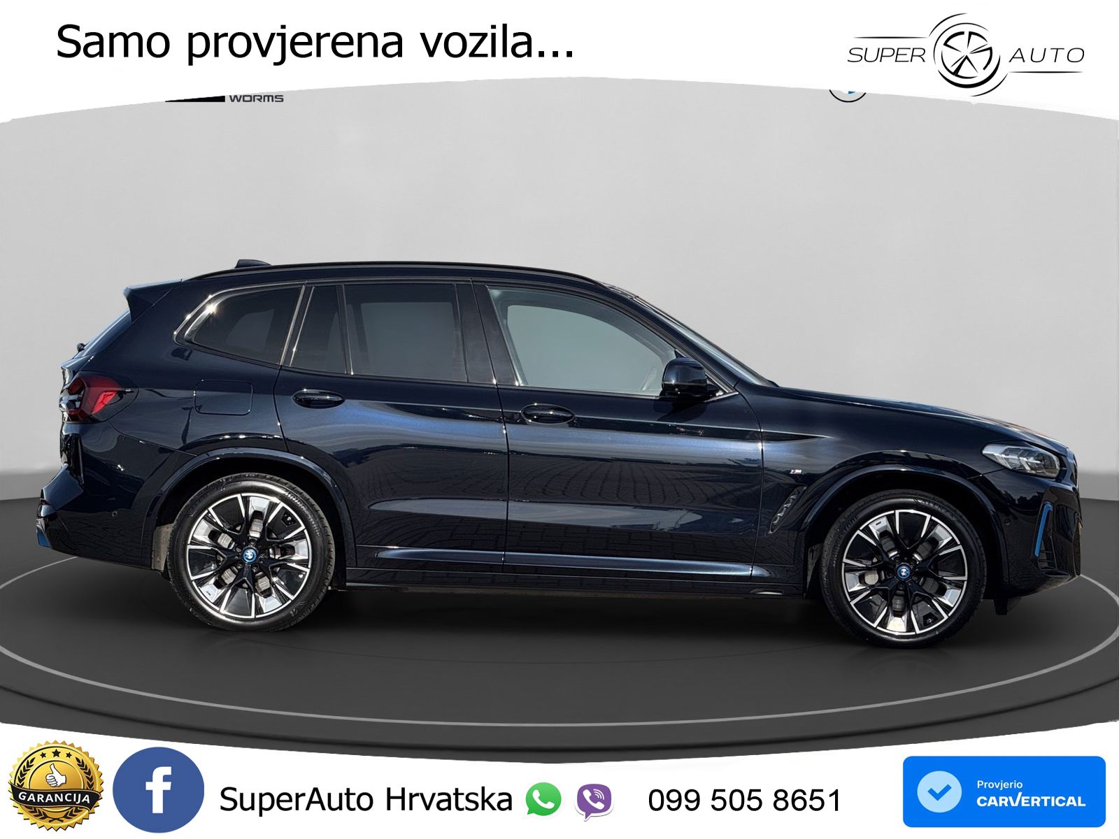 BMW iX3 80 kWh (286 KS) ACC+HEAD+GR SJED+360+PANO