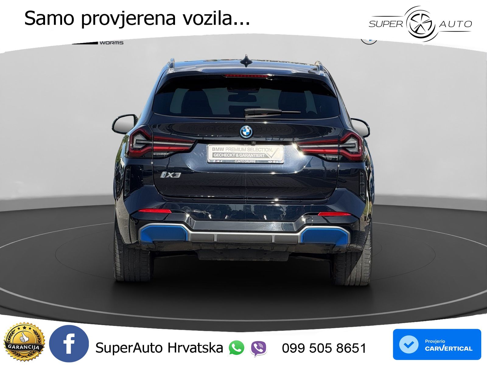 BMW iX3 80 kWh (286 KS) ACC+HEAD+GR SJED+360+PANO