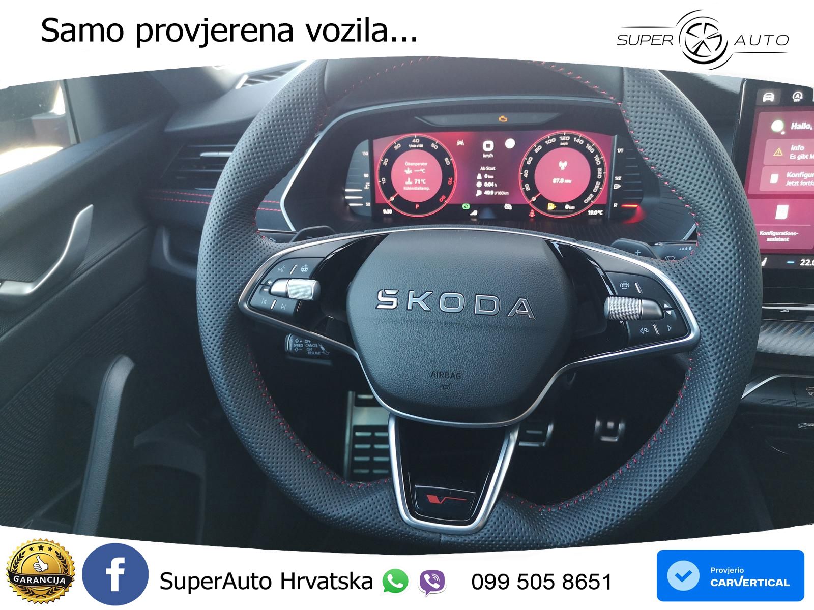 Škoda Octavia Combi RS 2.0 TSI (265 KS) DSG LED+GR SJED+ACC