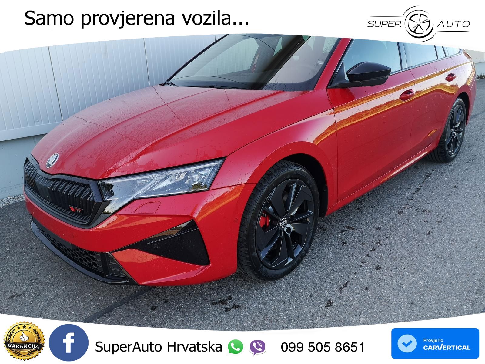 Škoda Octavia Combi RS 2.0 TSI (265 KS) DSG LED+GR SJED+ACC