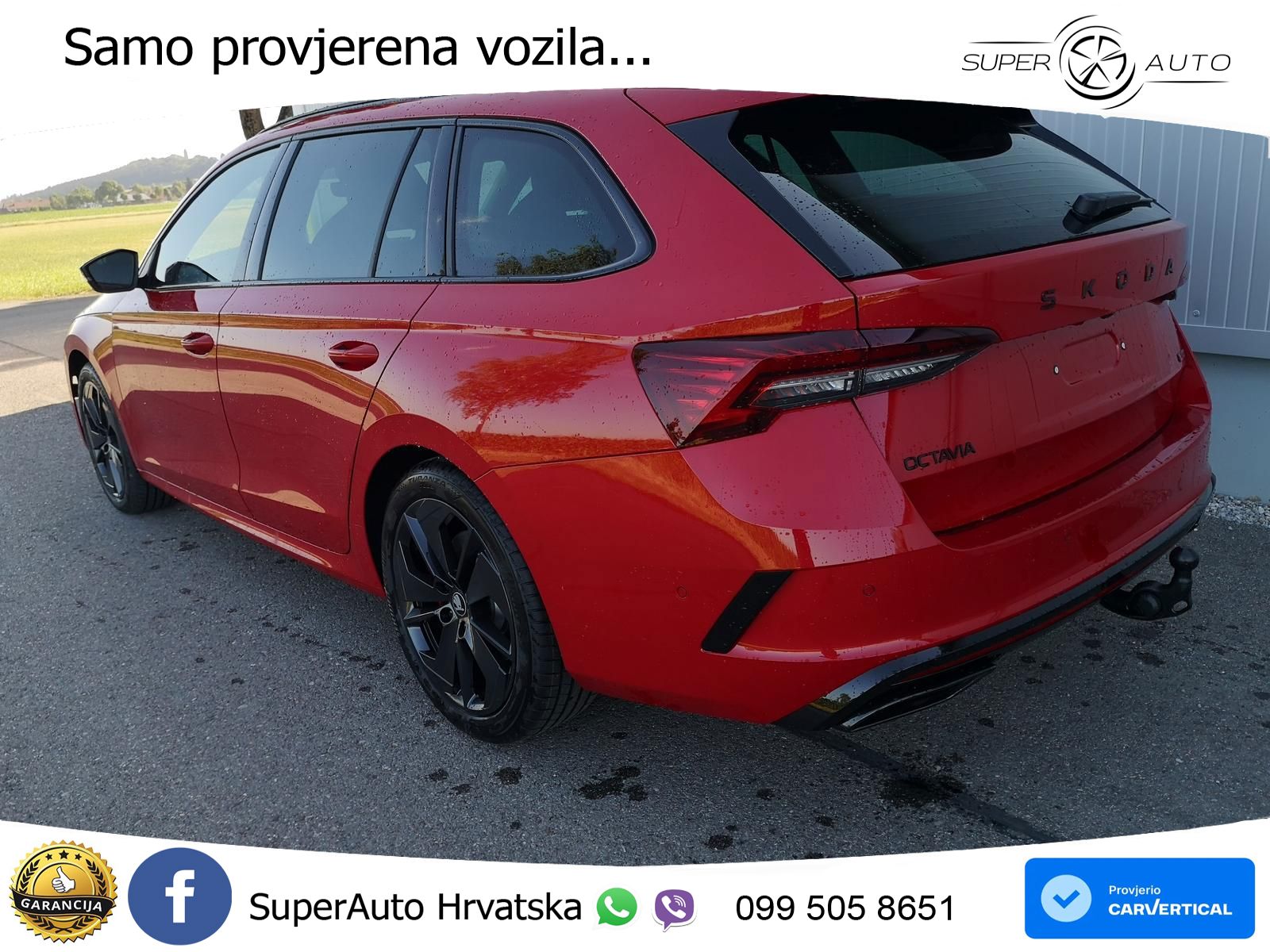 Škoda Octavia Combi RS 2.0 TSI (265 KS) DSG LED+GR SJED+ACC