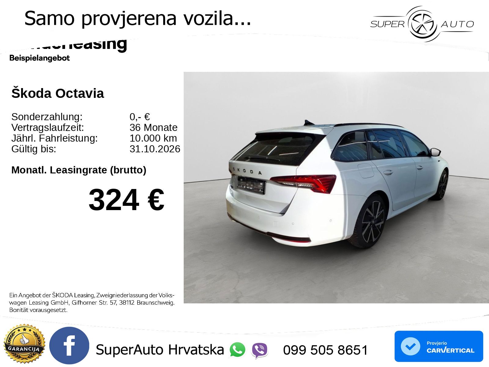 Škoda Octavia Combi 2.0 TDI (150 KS) DSG SportLine LED+GR SJED+ACC