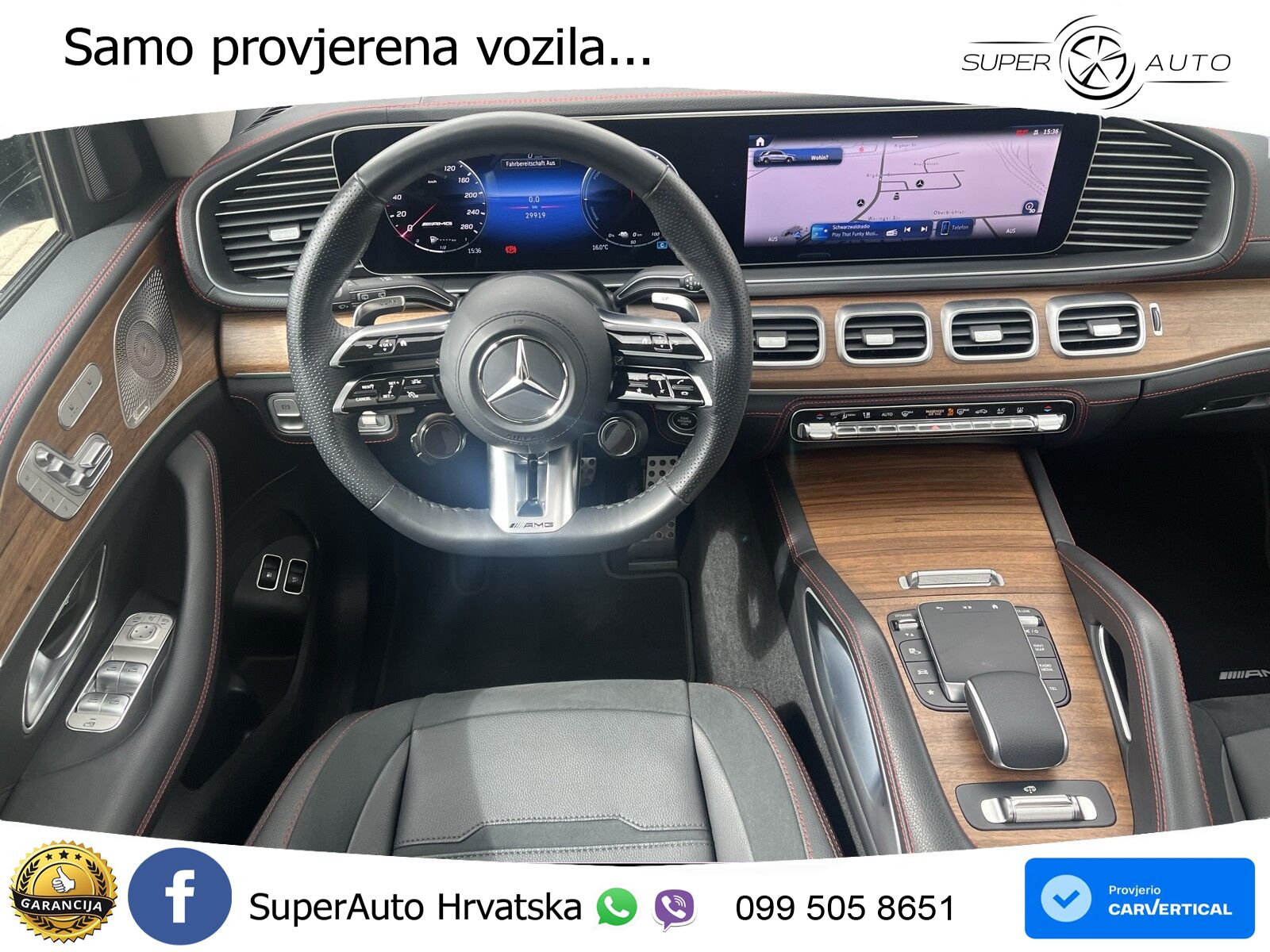 Mercedes AMG GLE 53 (544 KS) Hybrid 4MATIC+ 9G-TRONIC ACC+HEAD+4xGR SJED+360+PANO