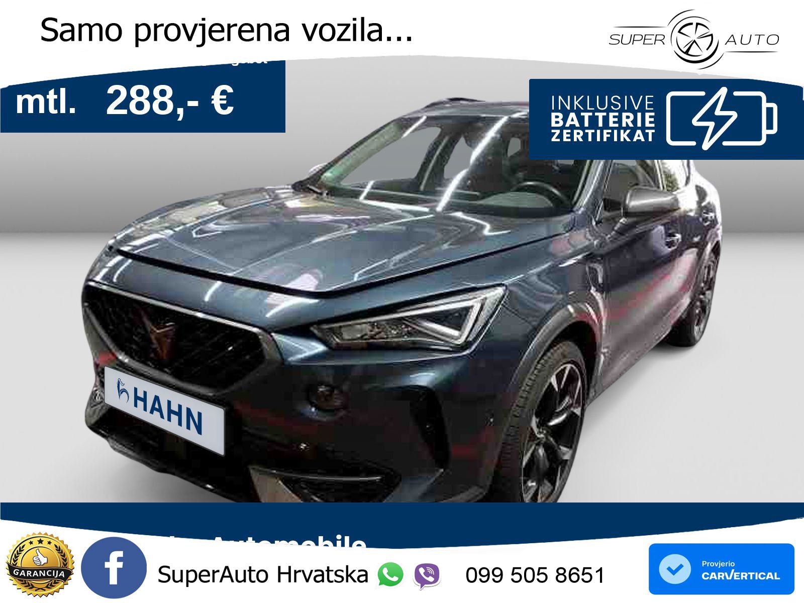 Cupra Formentor 1.4 TSI (204 KS) e-Hybrid DSG LED+GR SJED+ACC