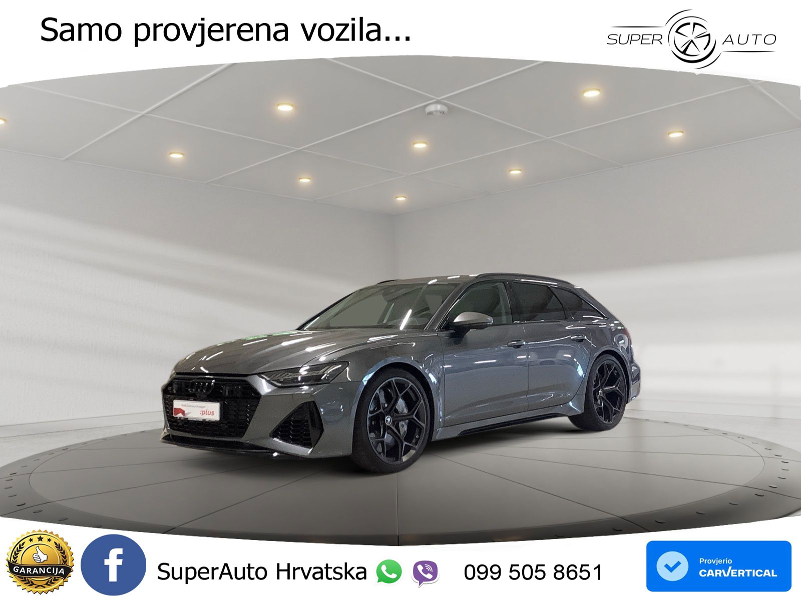 Audi RS6 Avant 4.0 TFSI V8 performance (630 KS)  quattro tiptronic MATRIX+GR SJED+KAM