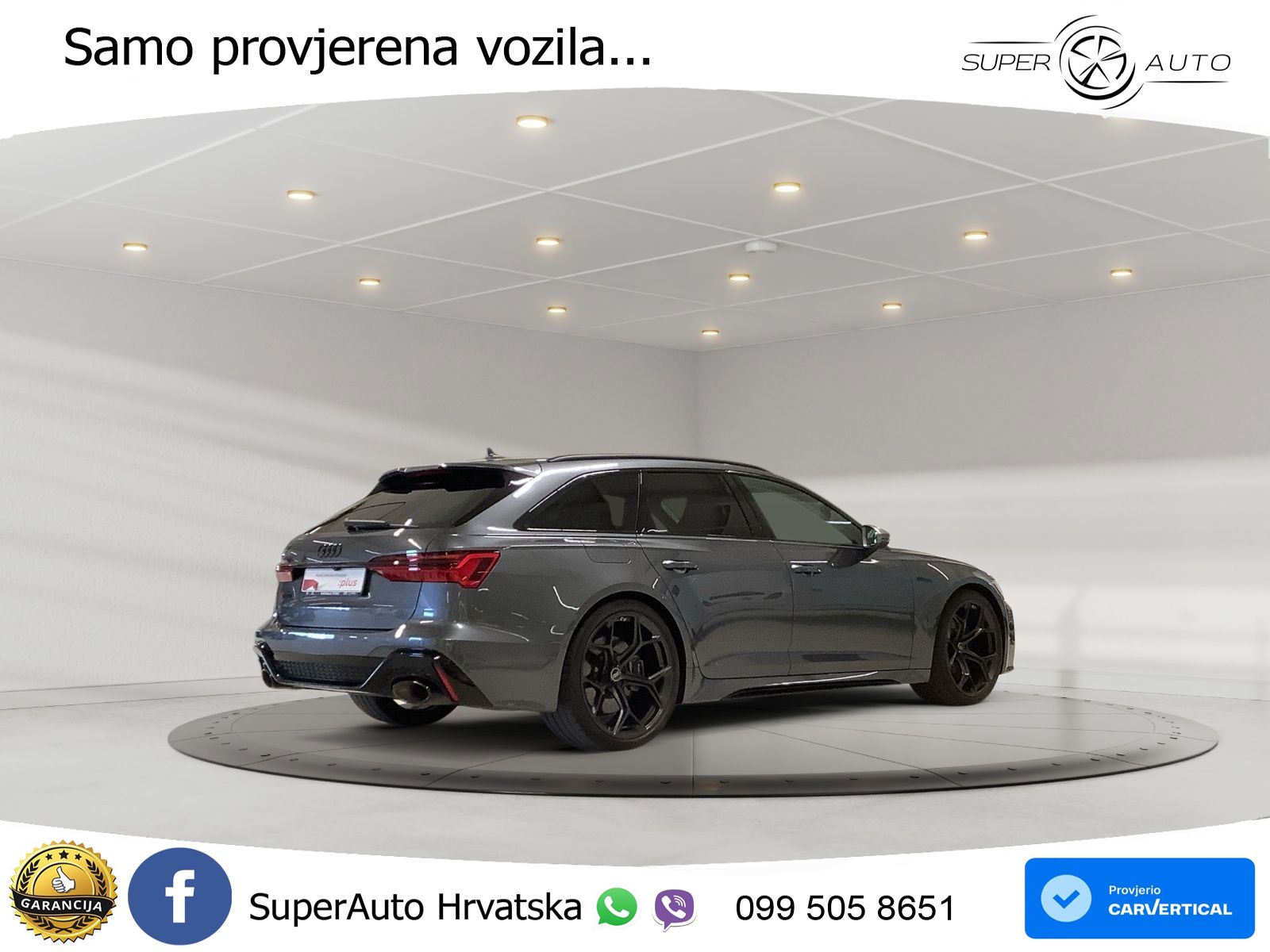 Audi RS6 Avant 4.0 TFSI V8 performance (630 KS)  quattro tiptronic MATRIX+GR SJED+KAM