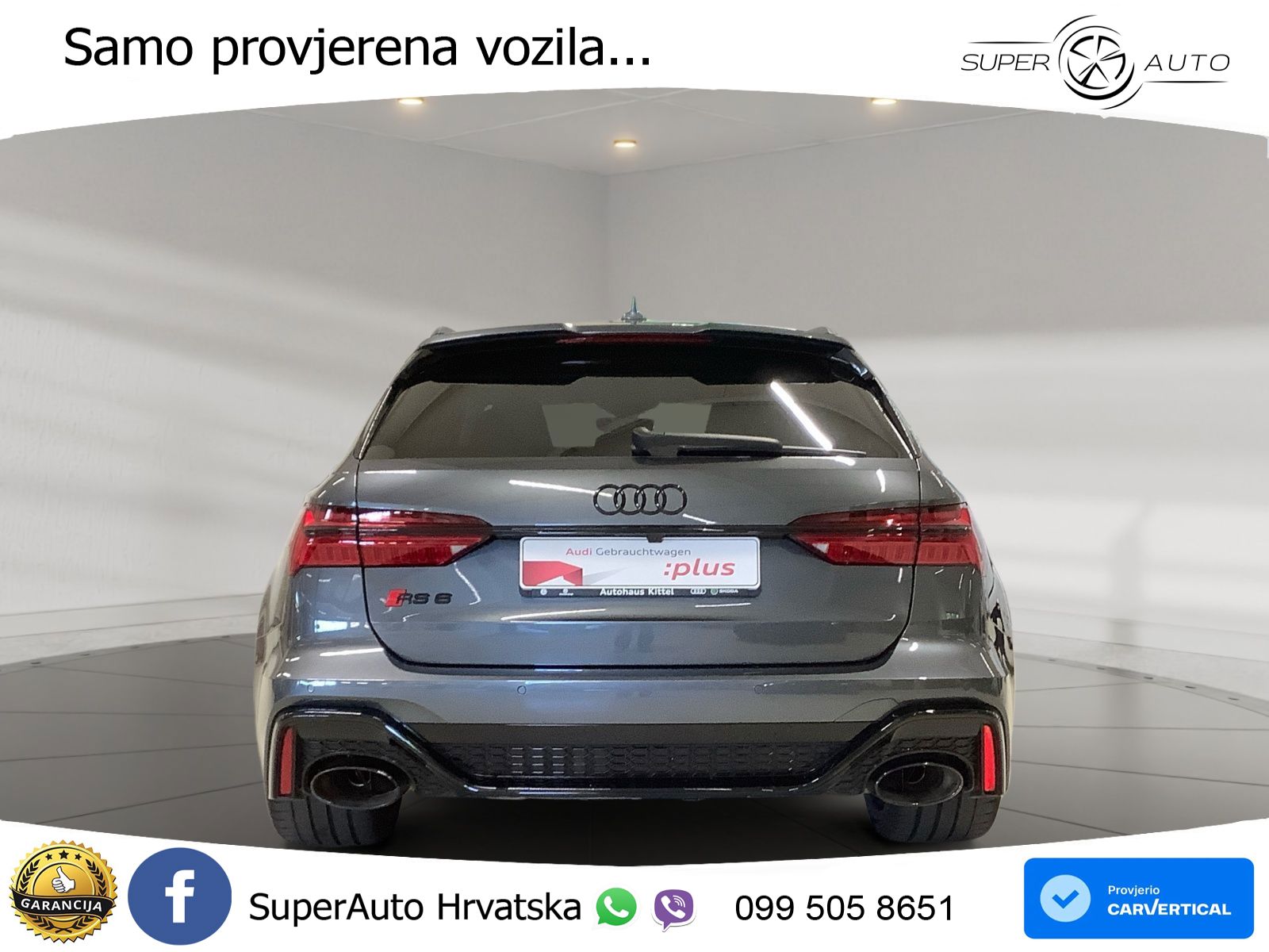 Audi RS6 Avant 4.0 TFSI V8 performance (630 KS)  quattro tiptronic MATRIX+GR SJED+KAM