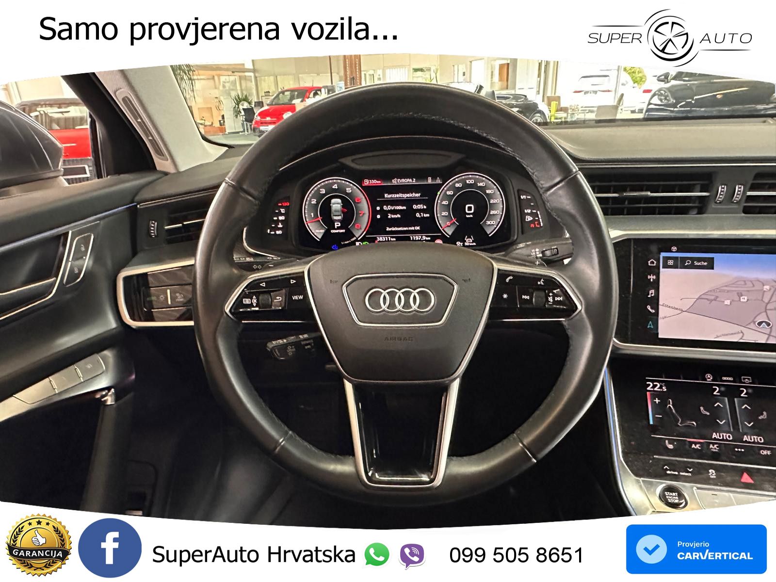 Audi A6 55 TFSI V6 (340 KS) quattro S tronic S line ZRAČNI+ACC+GR SJED+KAM