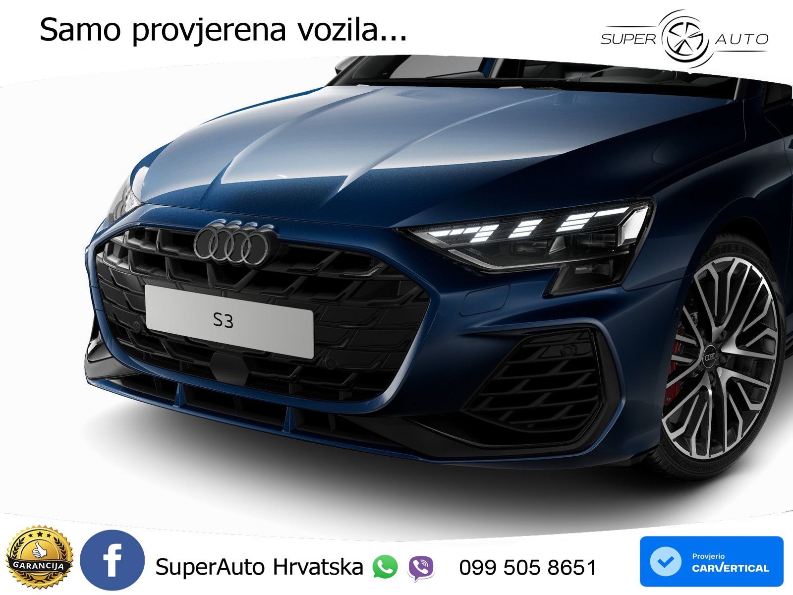 Audi S3 2.0 TFSI (333 KS) quattro S tronic MATRIX+GR SJED+KAM