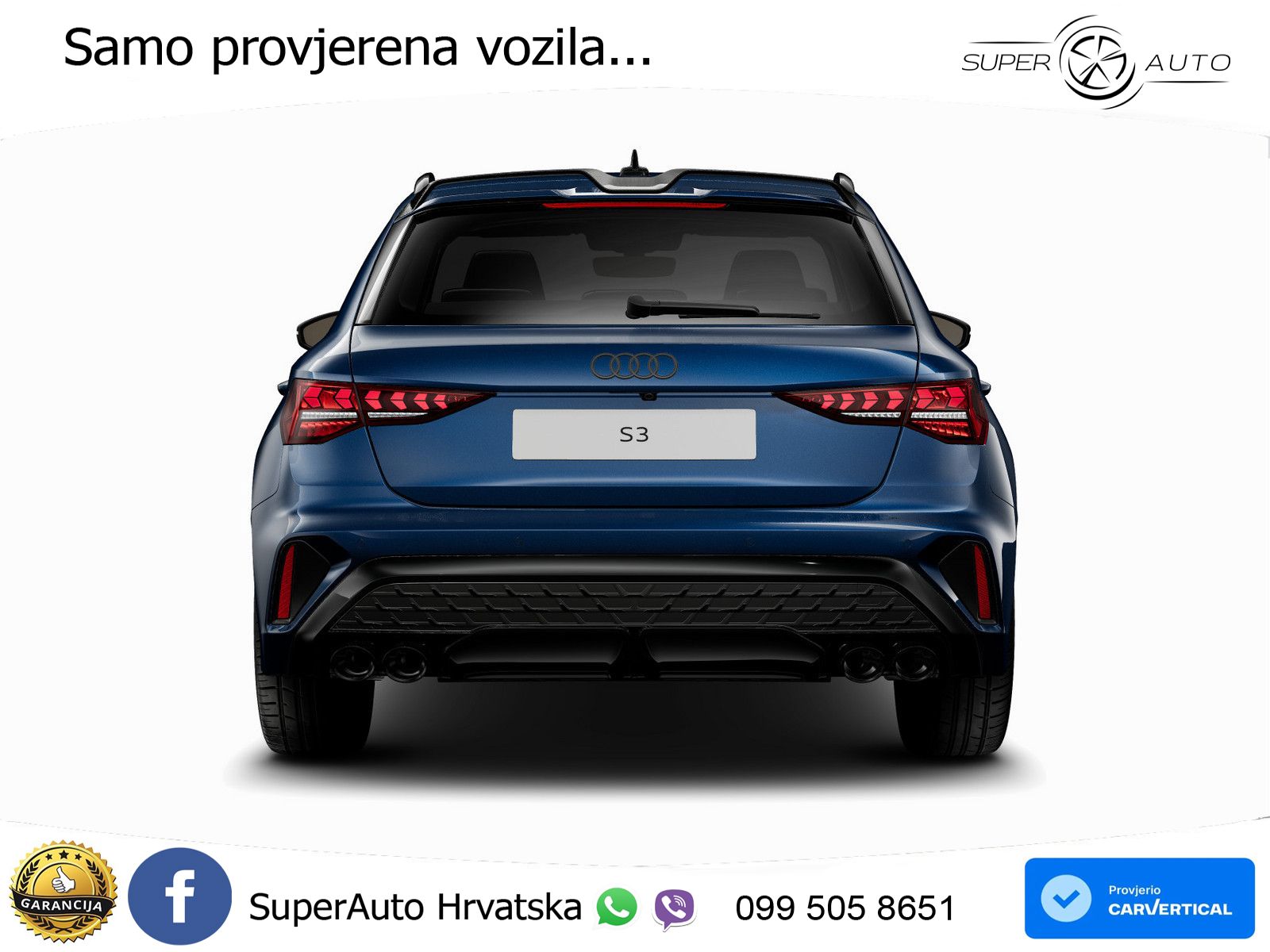 Audi S3 2.0 TFSI (333 KS) quattro S tronic MATRIX+GR SJED+KAM