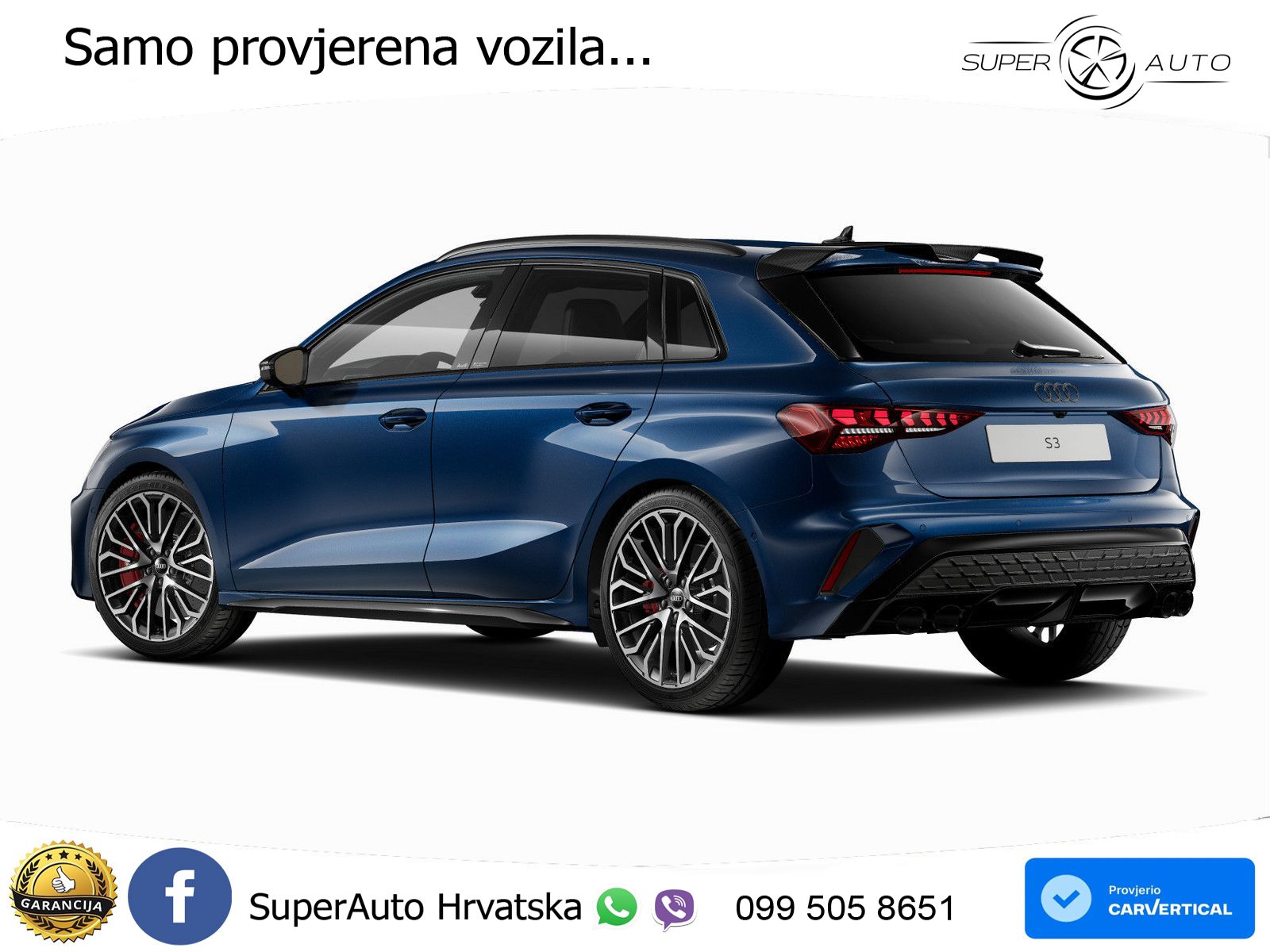 Audi S3 2.0 TFSI (333 KS) quattro S tronic MATRIX+GR SJED+KAM