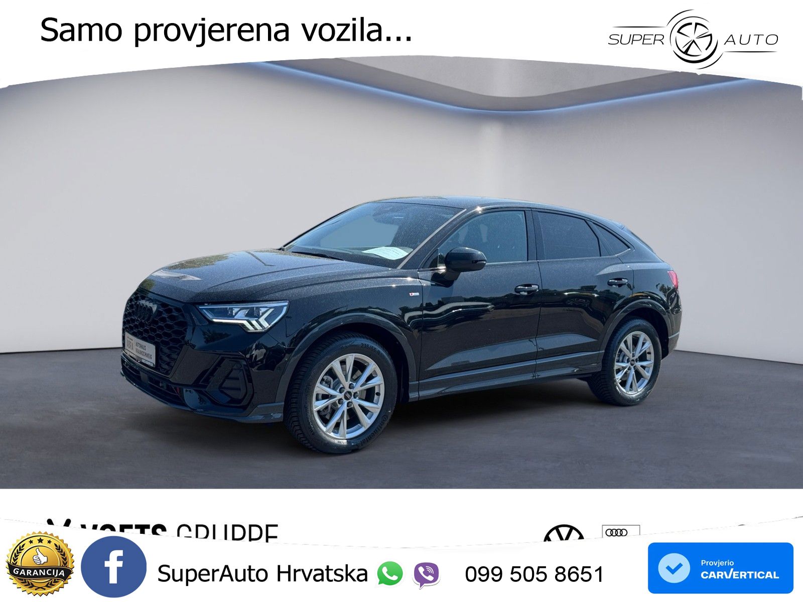 Audi Q3 II Sportback 40 TFSI (190 KS) quattro S tronic S line LED+ACC