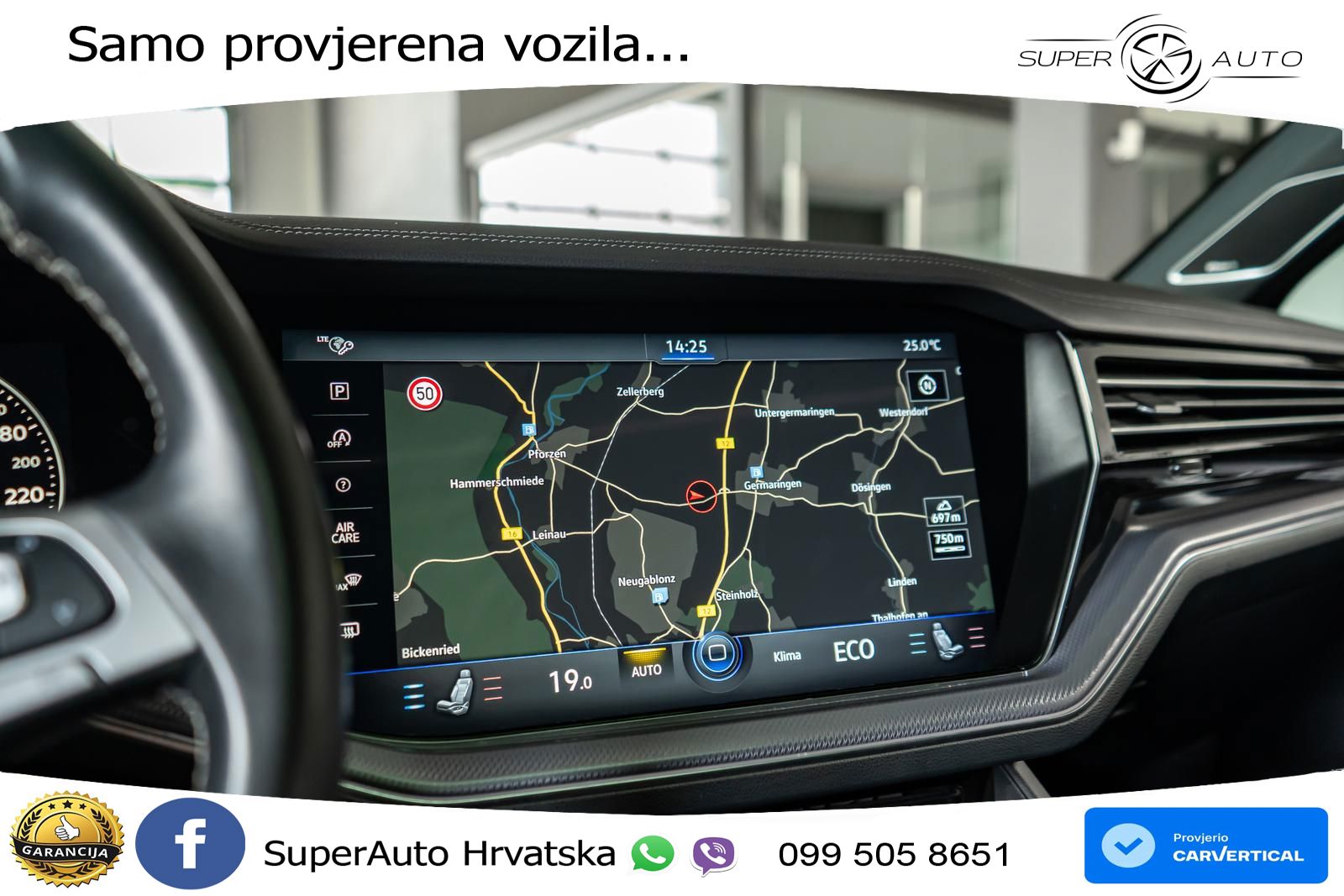 Volkswagen Touareg 3.0 V6 TDI (286 KS) 4MOTION Tiptronic R-Line ZRAČNI+ACC+GR SJED+KAM+PANO