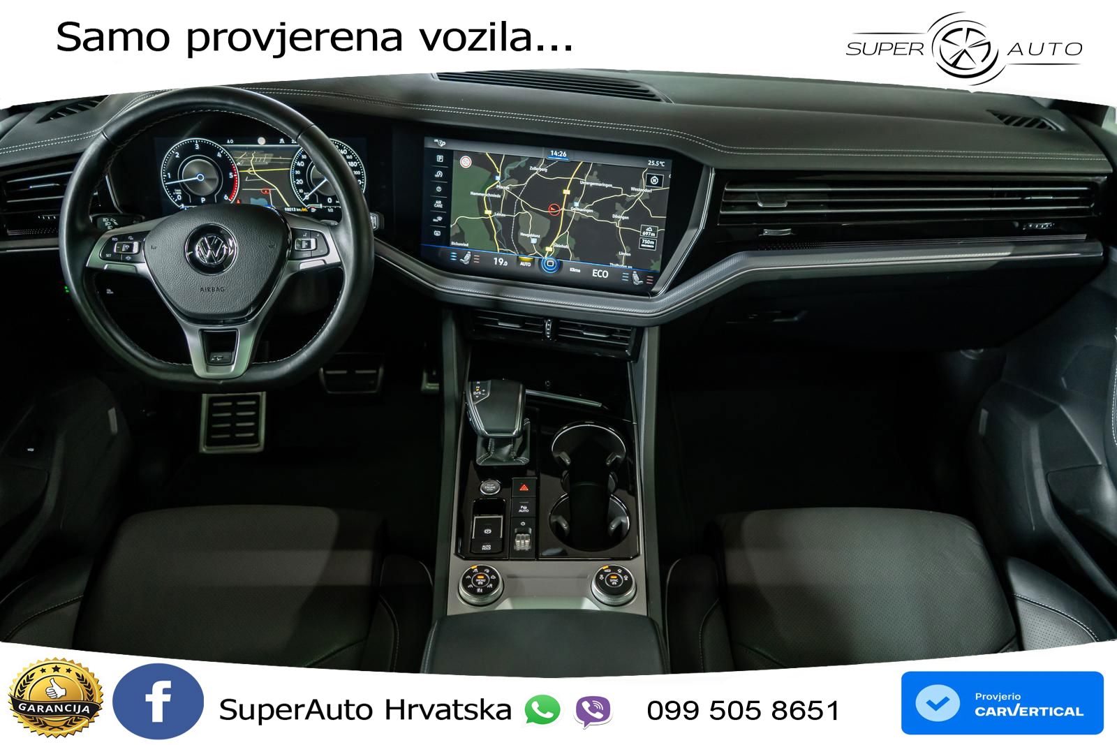 Volkswagen Touareg 3.0 V6 TDI (286 KS) 4MOTION Tiptronic R-Line ZRAČNI+ACC+GR SJED+KAM+PANO
