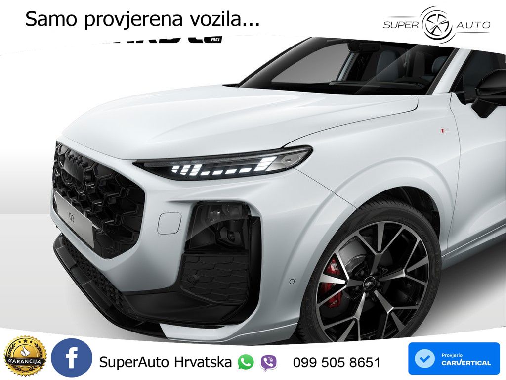 Audi Q3 2.0 TFSI (265 KS) quattro S tronic MATRIX+GR SJED+KAM