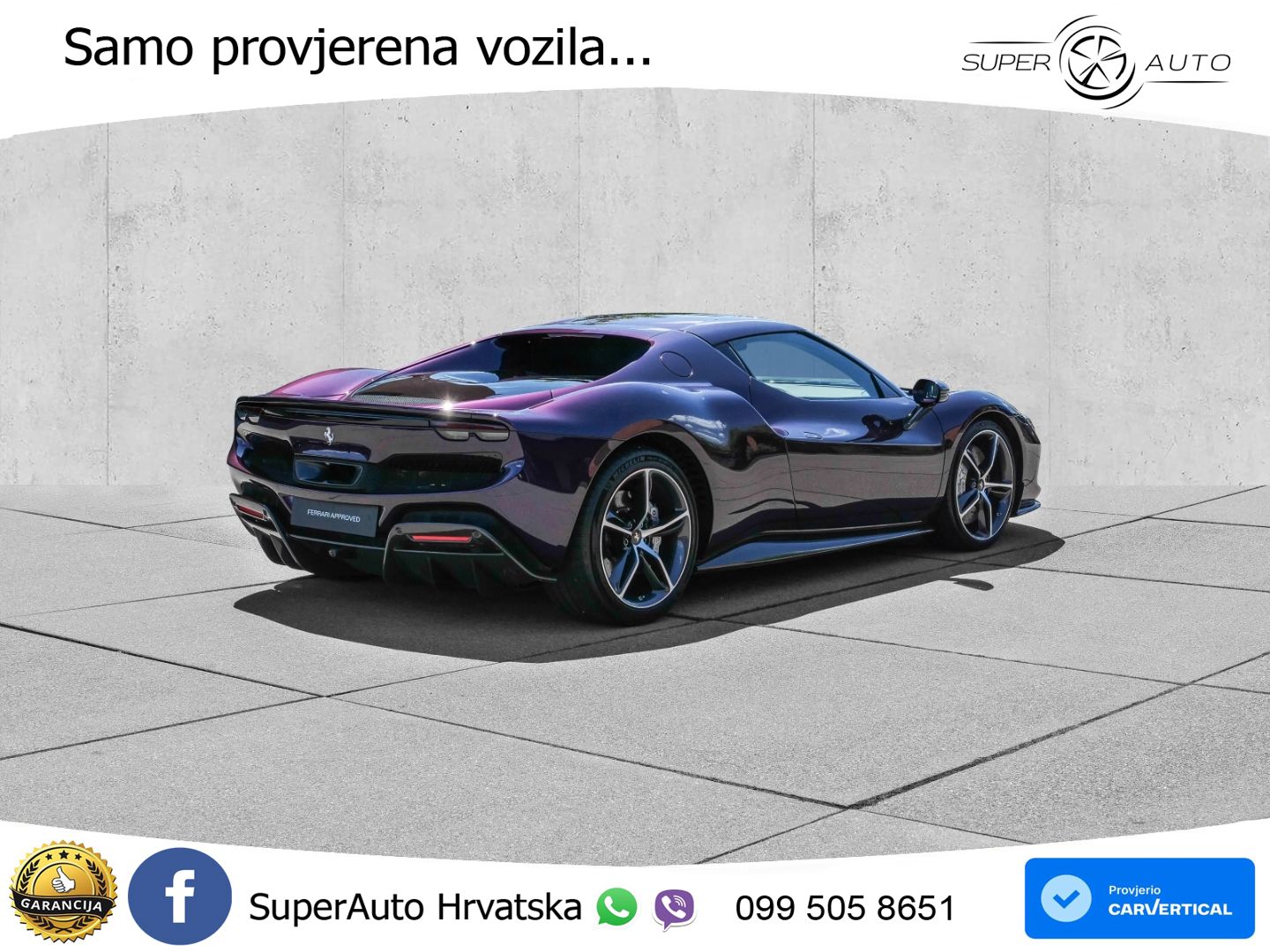 Ferrari 296 GTB 3.0 V6 (830 KS) F1 DCT