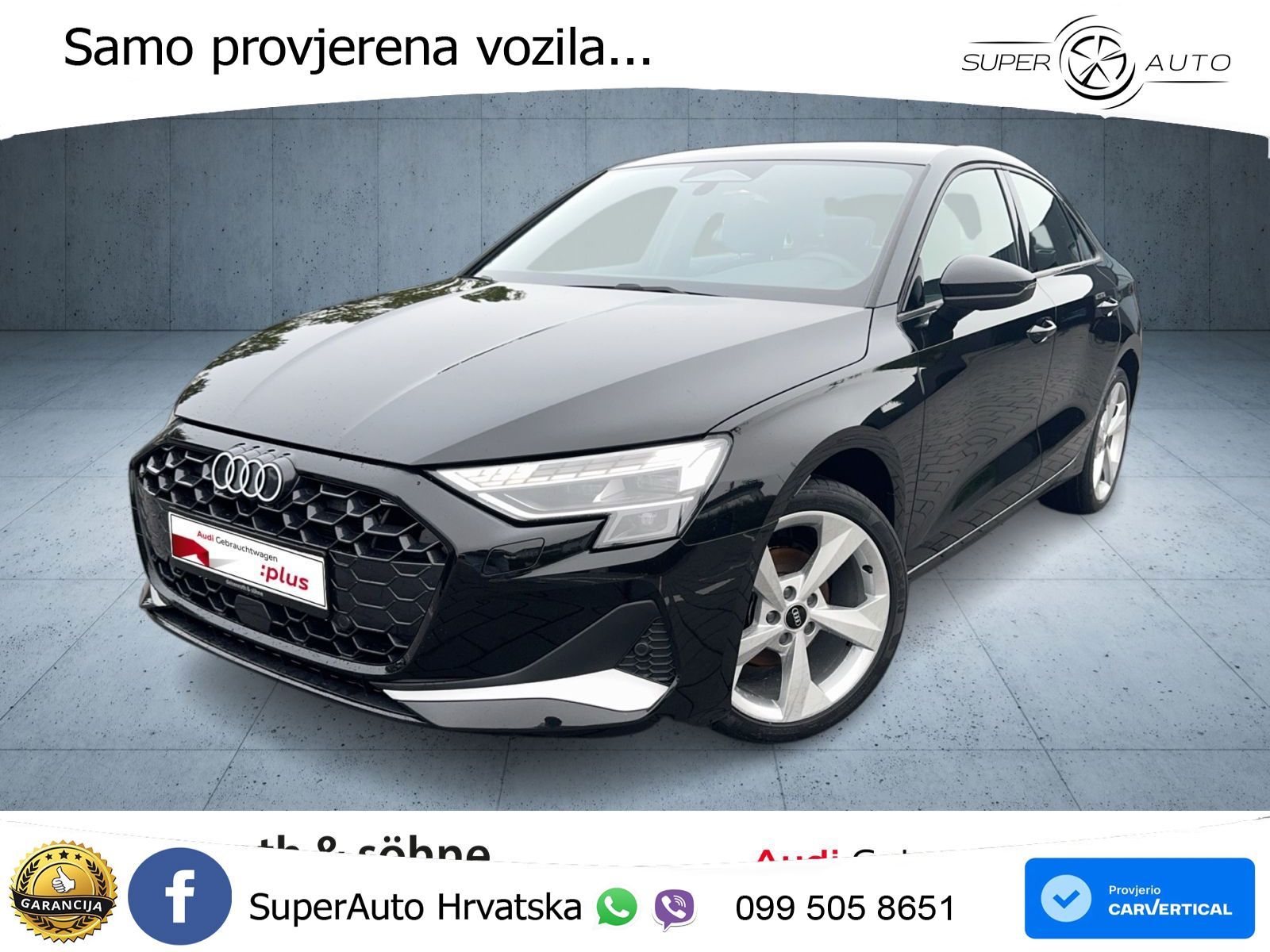 Audi A3 Limuzina 35 TFSI (150 KS) S tronic advanced LED+GR SJED+ACC