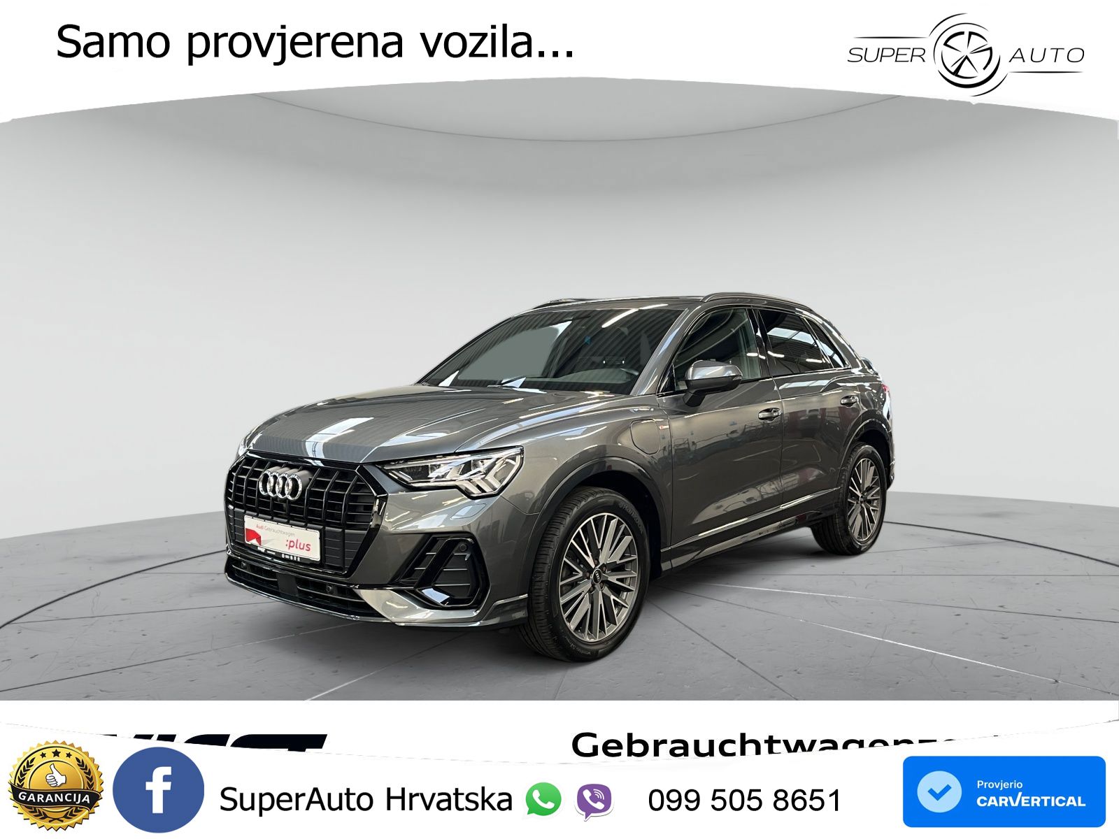 Audi Q3 45 TFSIe (245 KS) S tronic S line LED+GR SJED+ACC