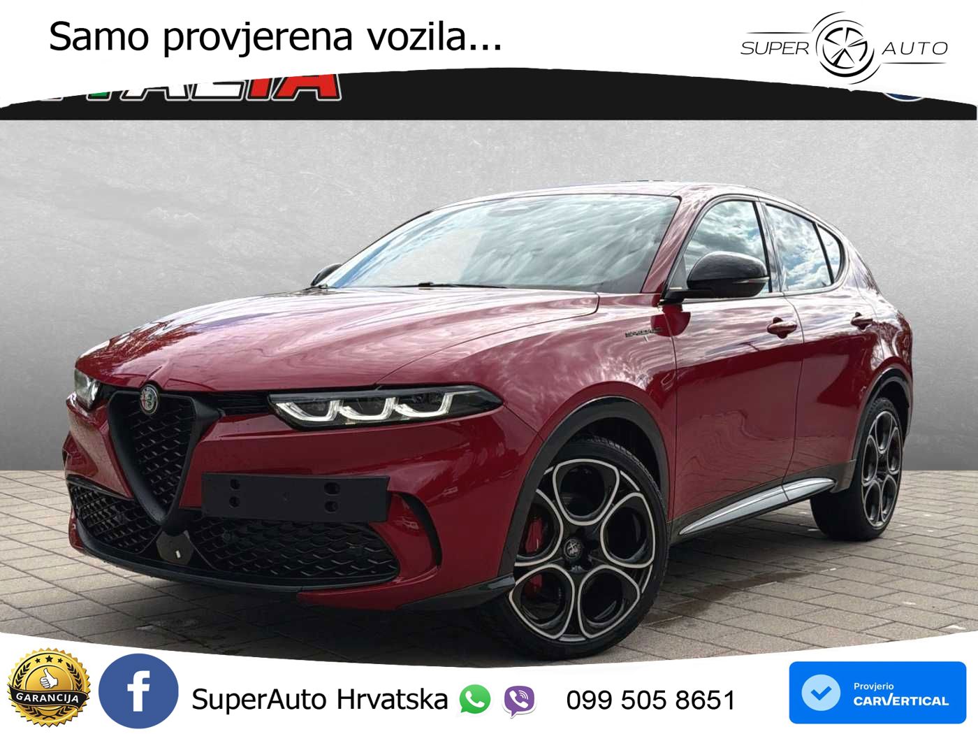 Alfa Romeo Tonale 1.5 VGT (160 KS) 48V-Hybrid TCT LED+GR SJED+ACC