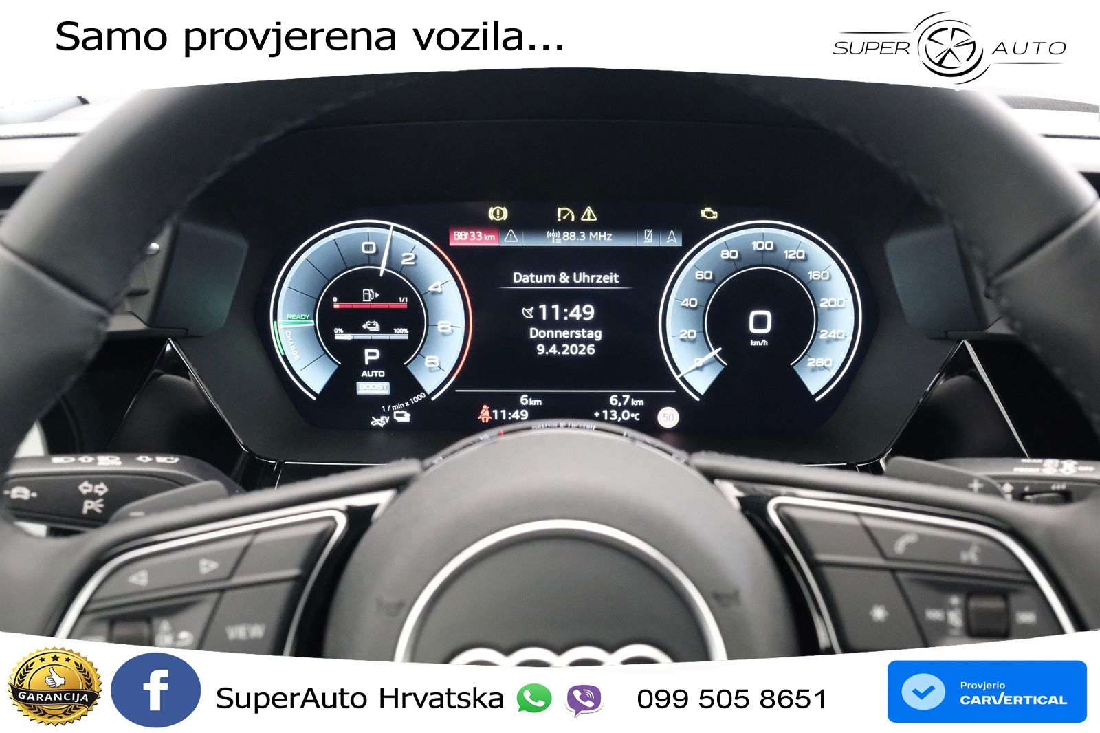 Audi A3 Sportback 40 TFSI e (204 KS) Plug-in Hybrid S tronic S line LED+ACC