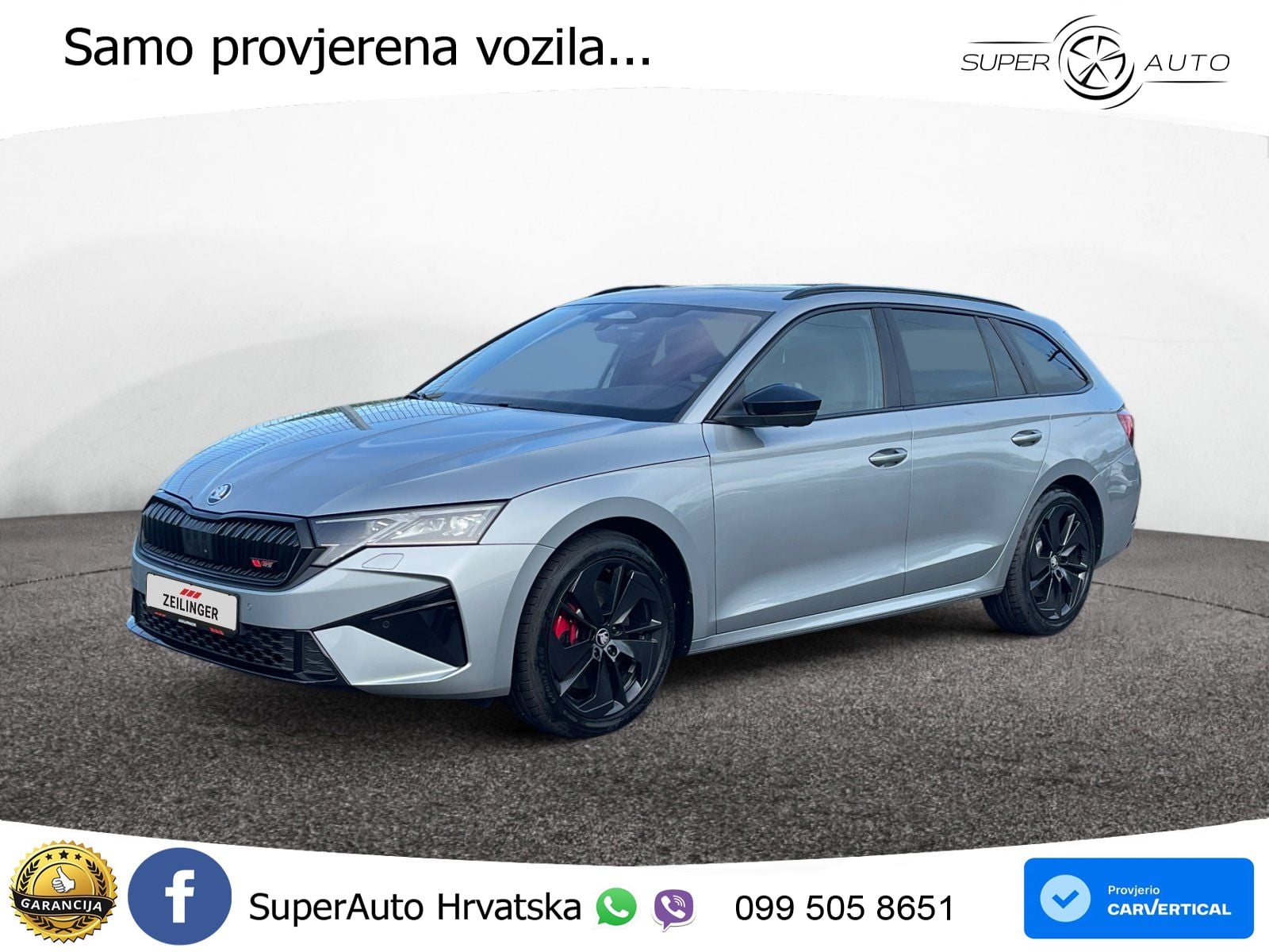 Škoda Octavia Combi RS 2.0 TSI (265 KS) DSG LED+GR SJED+ACC